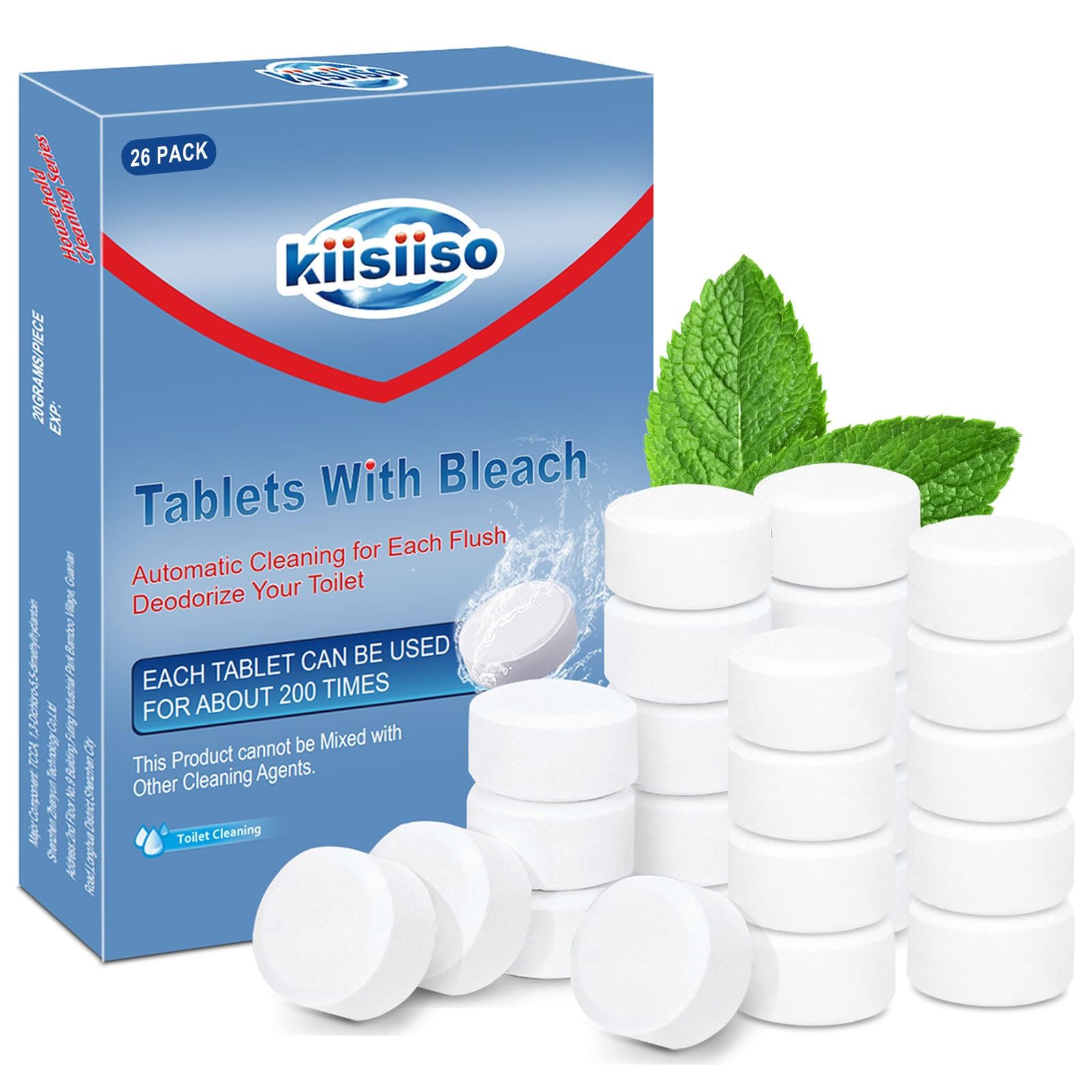 [12/26/40 PACK] KIISIISO Toilet Bowl Cleaners