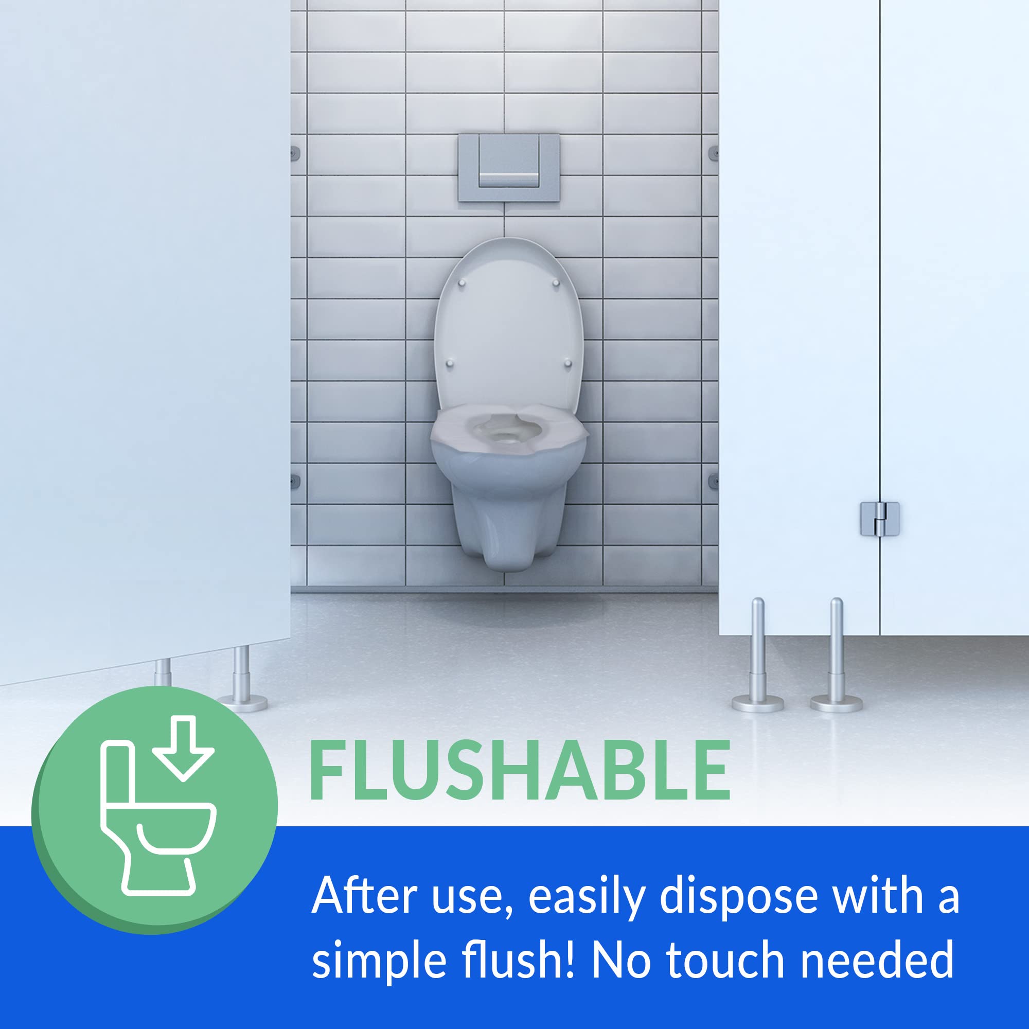 Disposable Toilet Seat Covers (2000 Pcs, 8 Packs of 250)