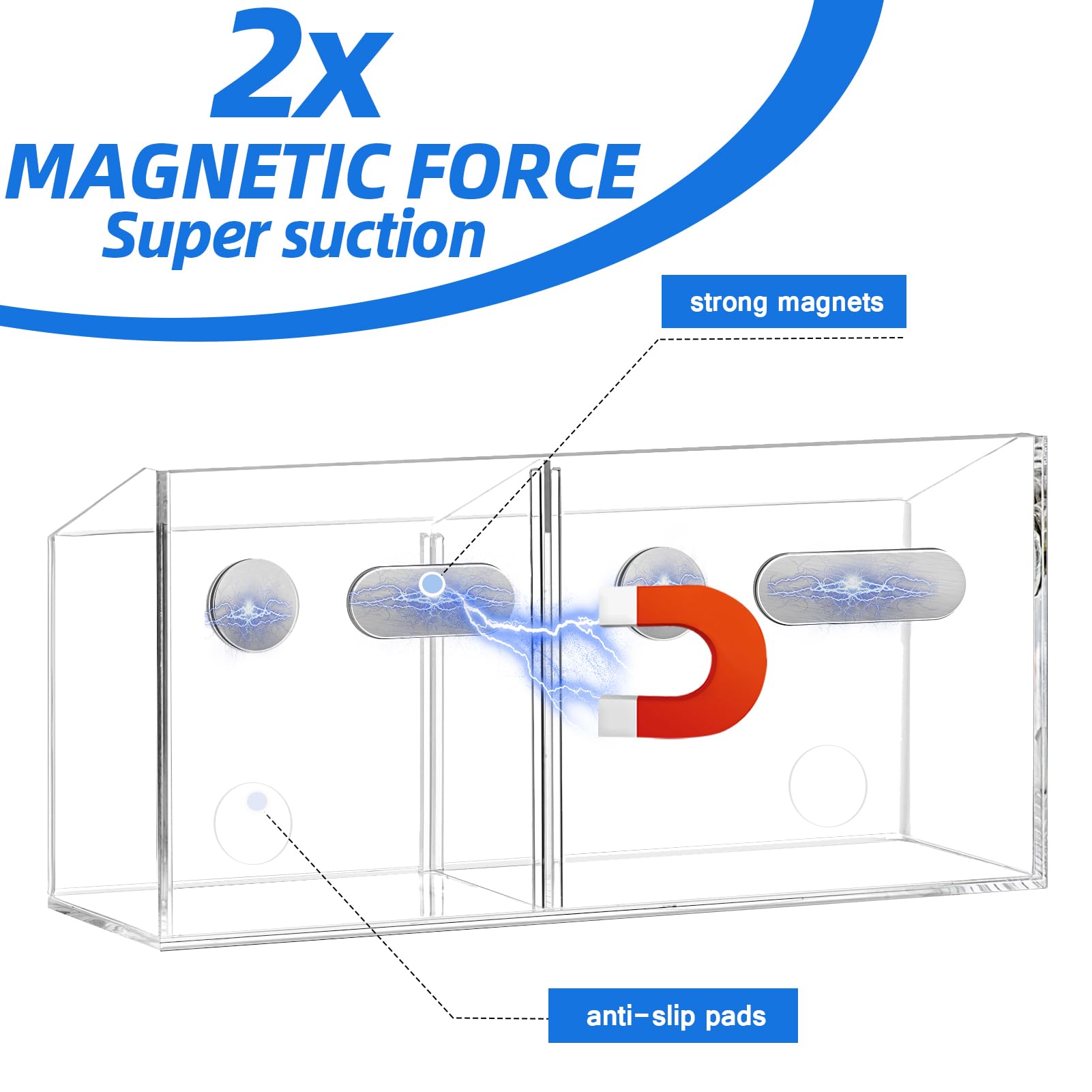 [1 CT] Magnetic Dry Erase Marker Holder