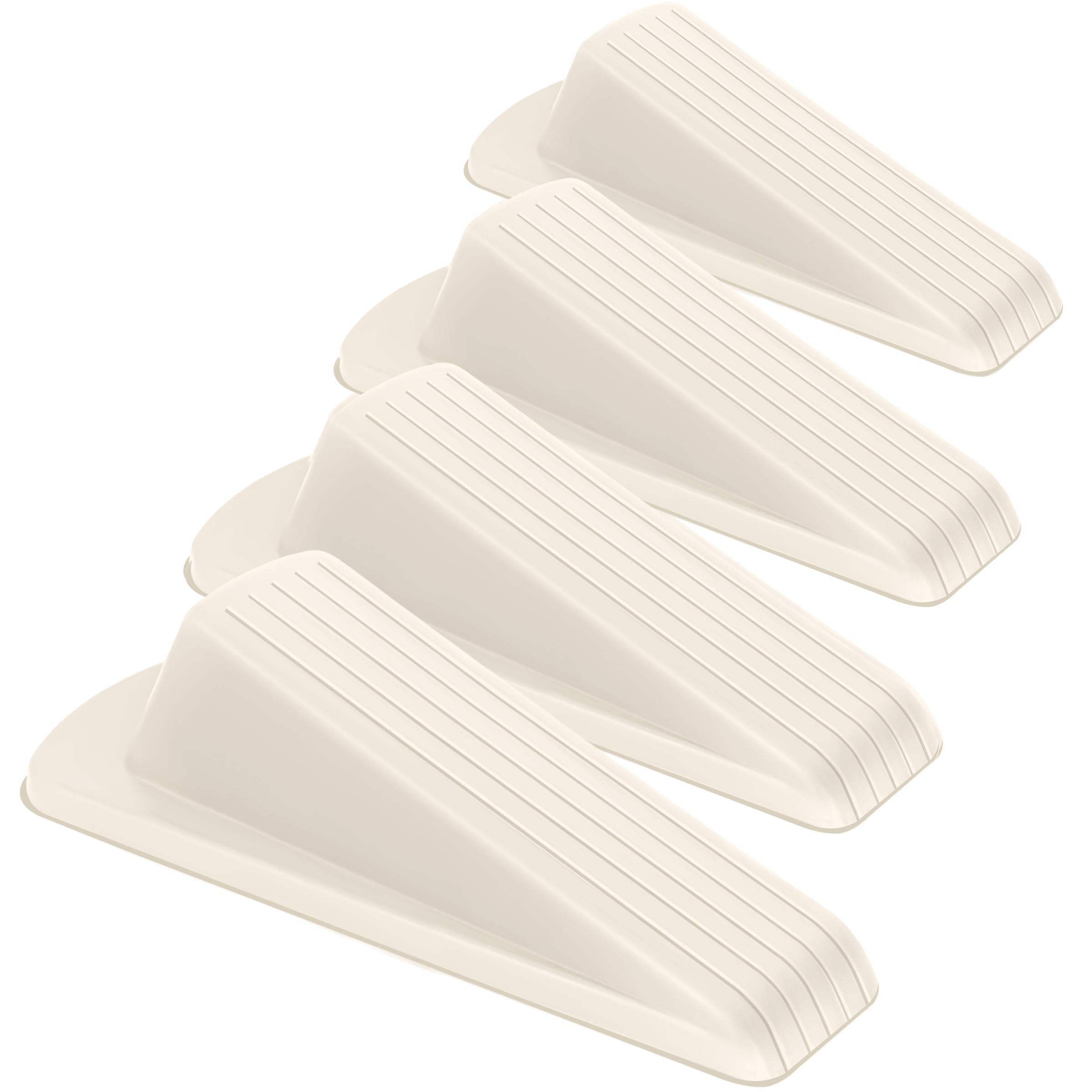 Door Stoppers, 4 Pack Premium Rubber Stoppers Wedge