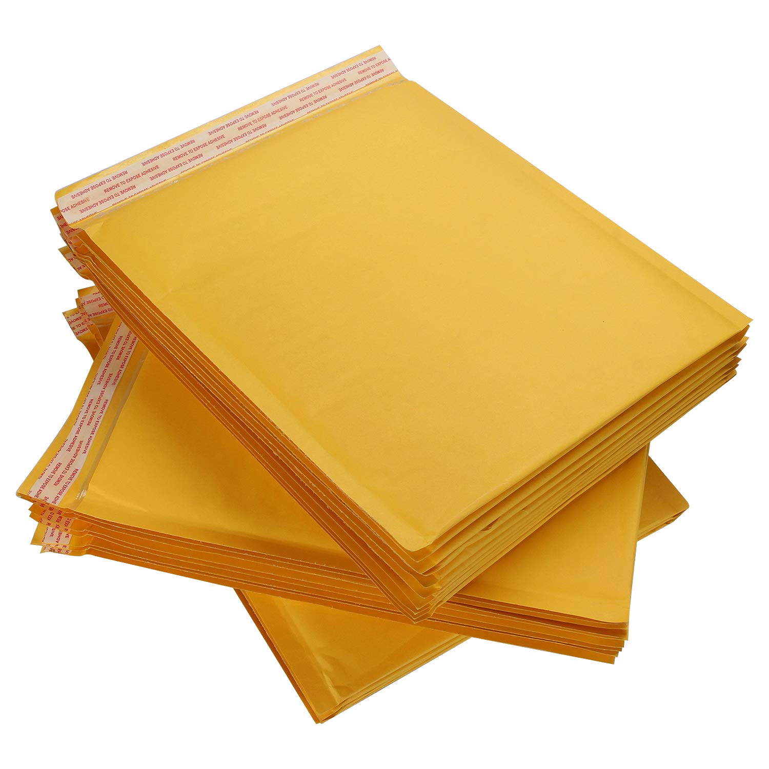 [25 Pack] 10x12.5 Inch Kraft Bubble Mailers Self Seal