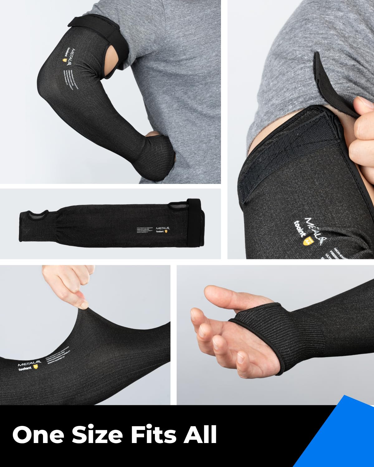 [1 / 2 Pairs] Ultra-Comfort Cut Resistant Gardening Sleeves with Thumb Hole