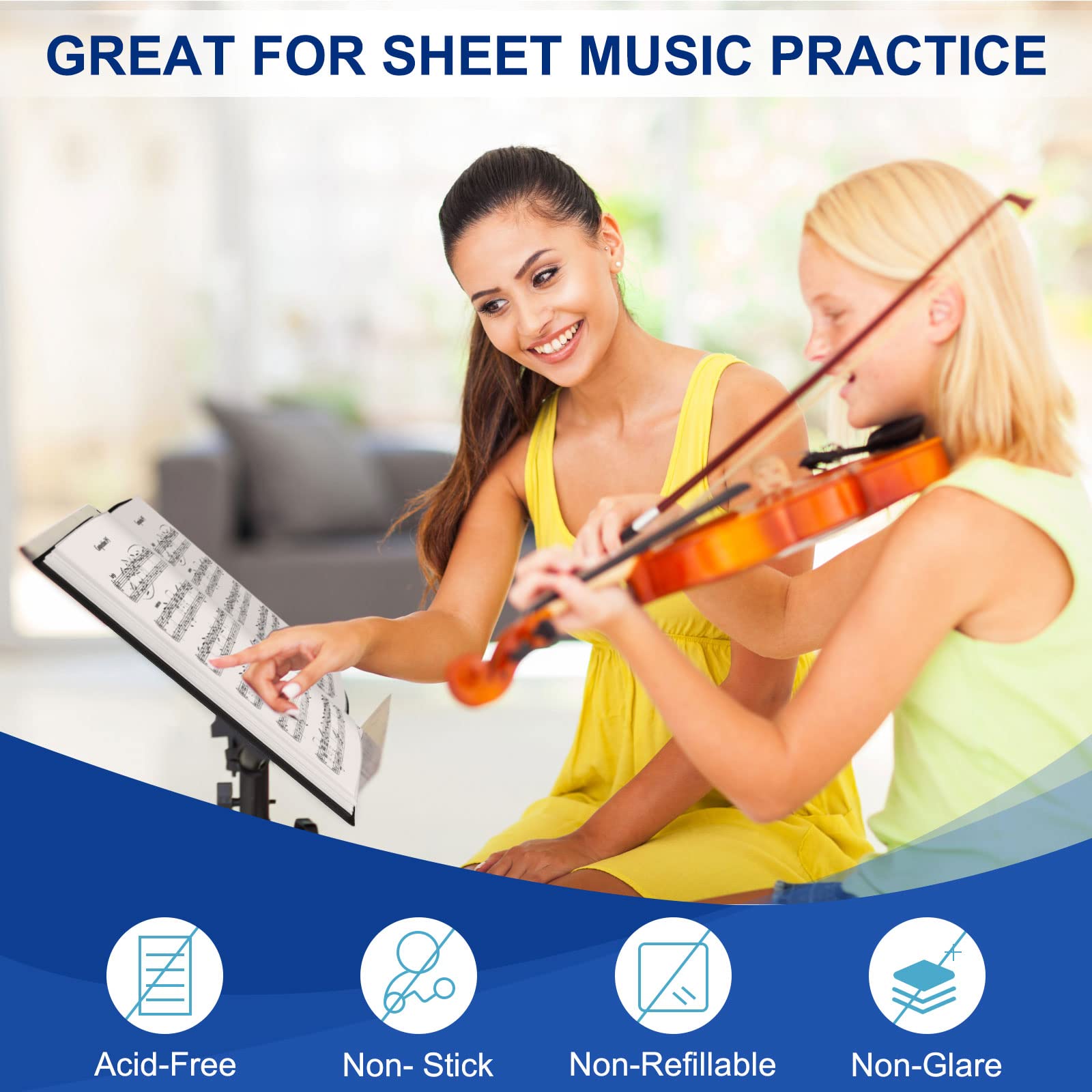 6 Pack Binder with Plastic Sleeves 30 Pocket Presentation Book Binder 8.5 x 11 Inch