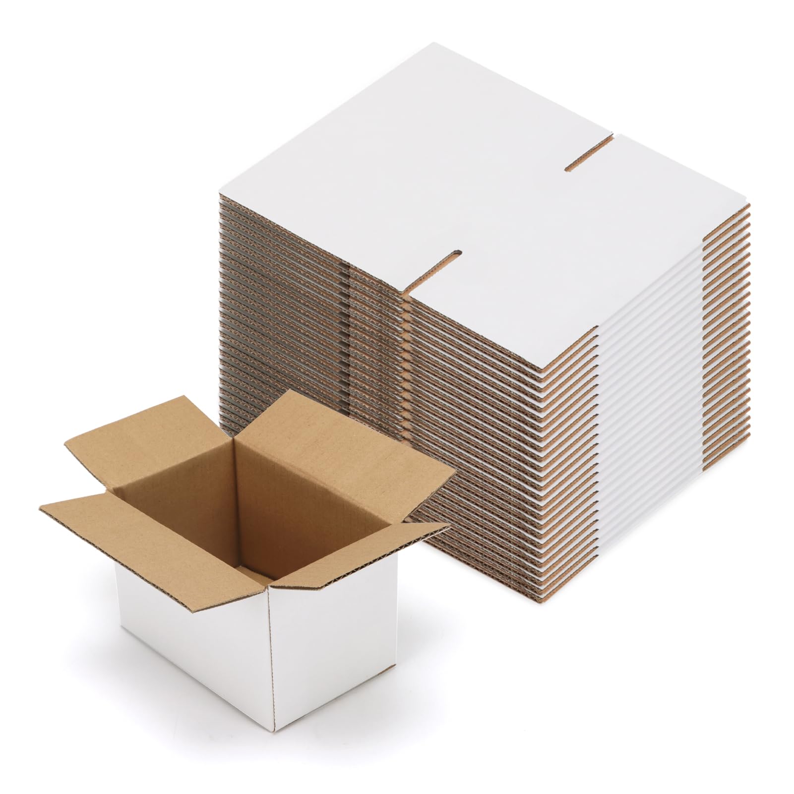 White Corrugated Cardboard Box (Set of 25)