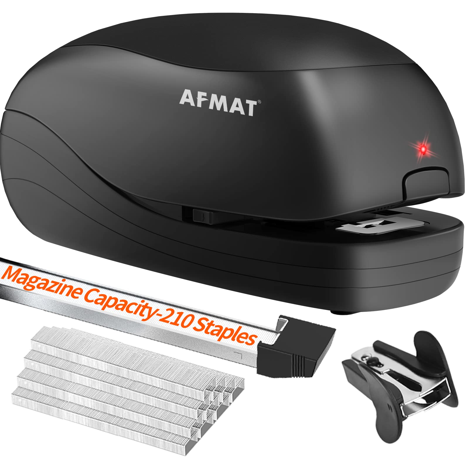 Electric Stapler, AC or Battery Powered with Reload Reminder & Release Button, 25 Sheets Capacity