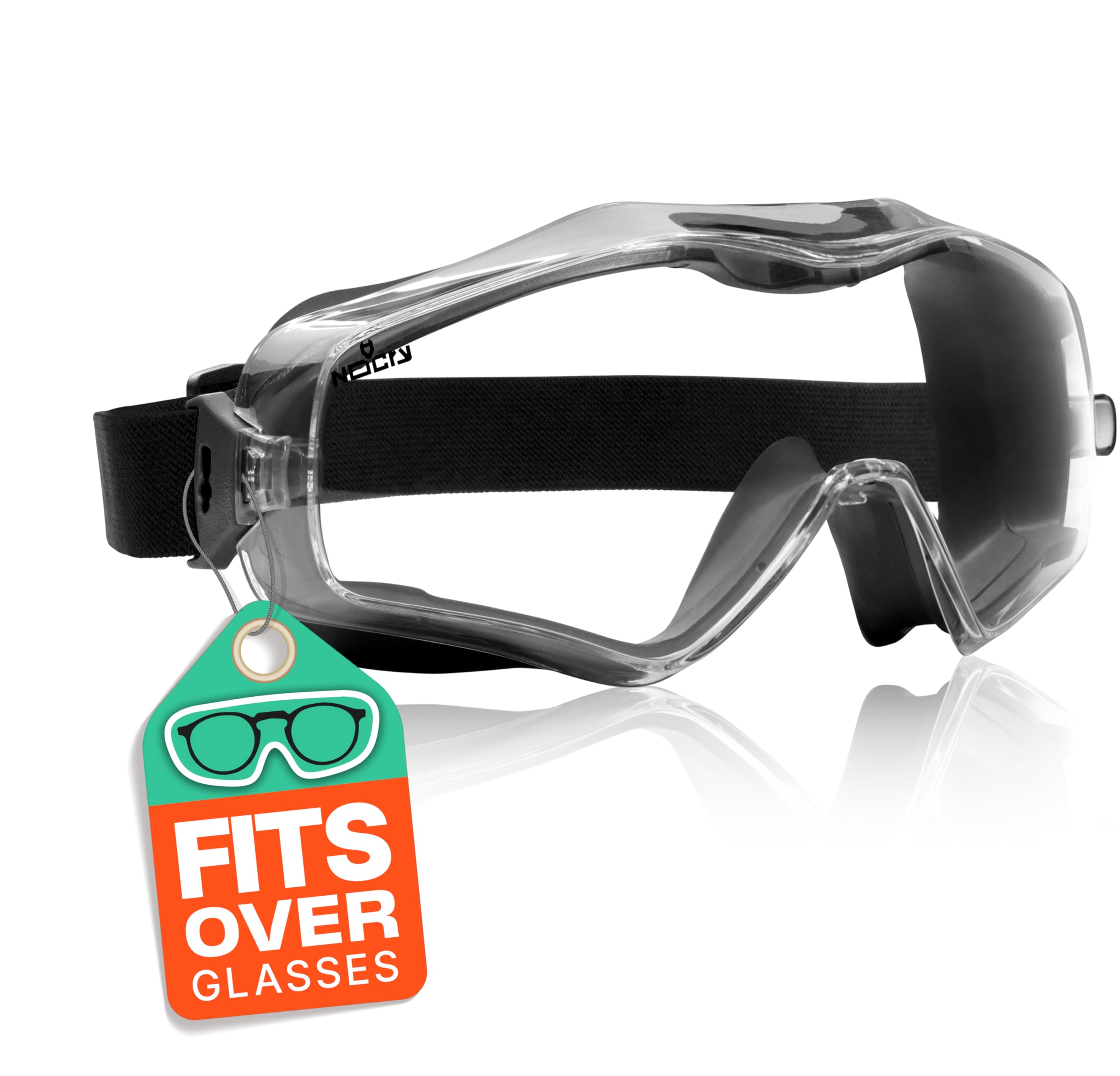 [1 PC] Safety Goggles Over Glasses with Extreme Impact Resistance