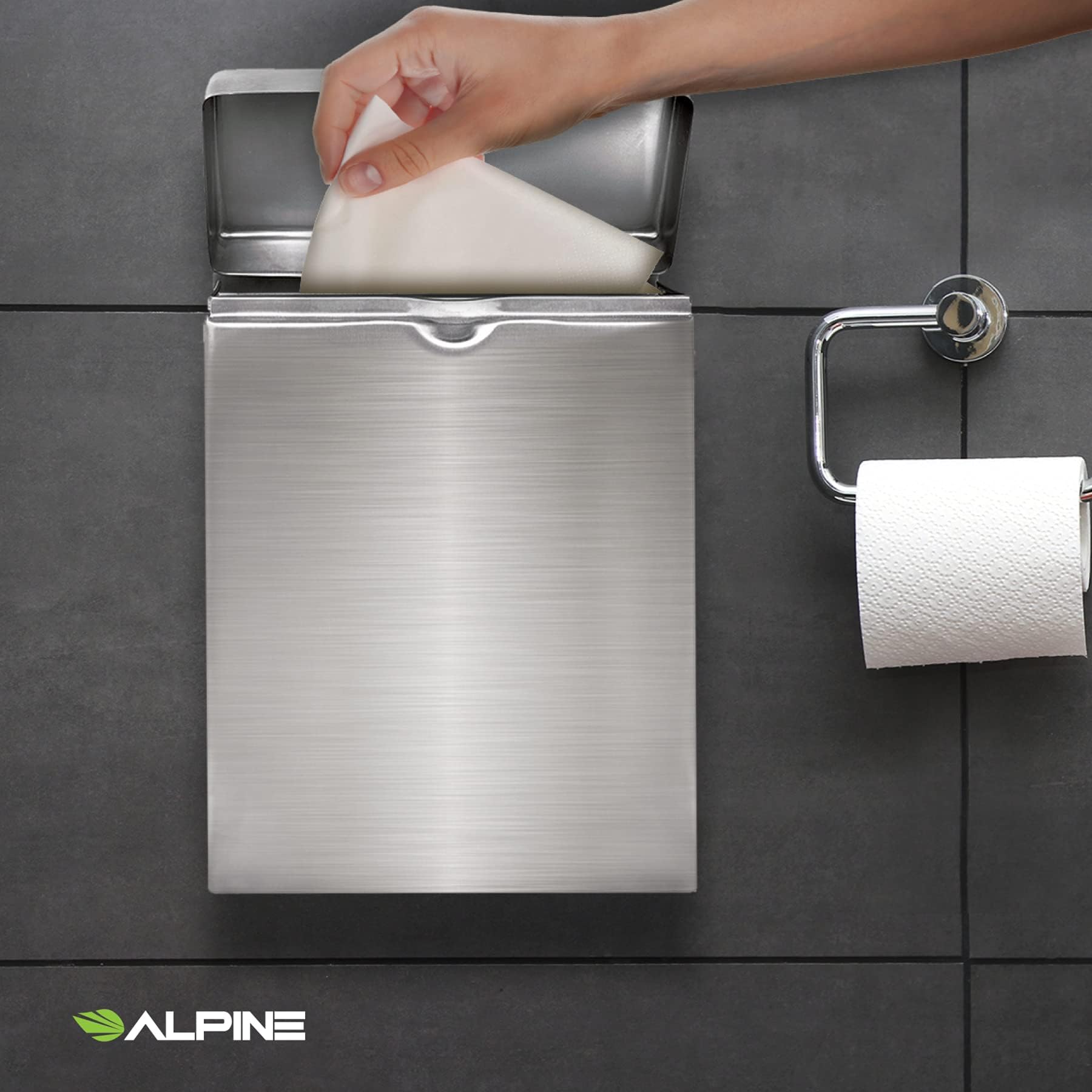 Sanitary Napkin Receptacle – Wall Mounted Tampon Holder For Bathroom