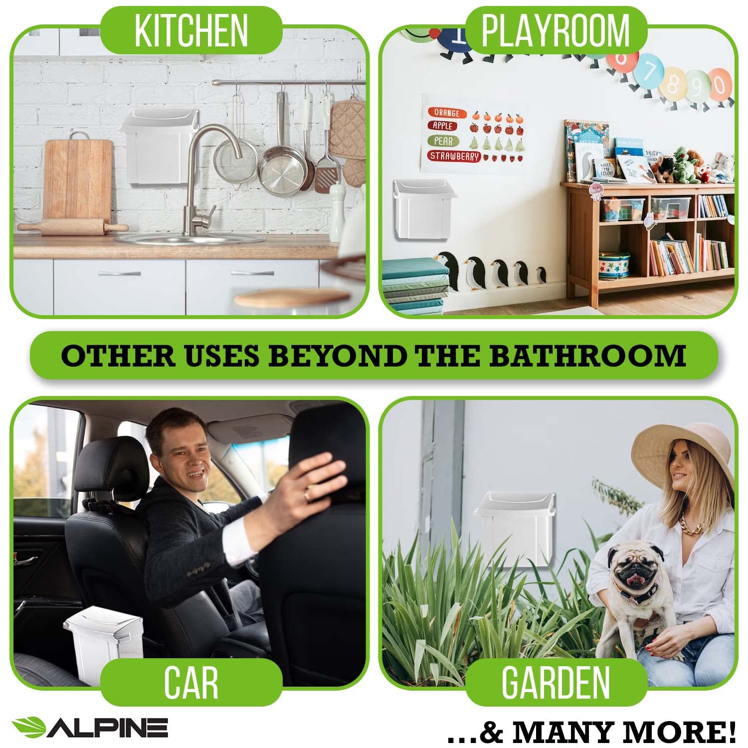 Sanitary Napkin Receptacle - Feminine Hygiene Disposal Container