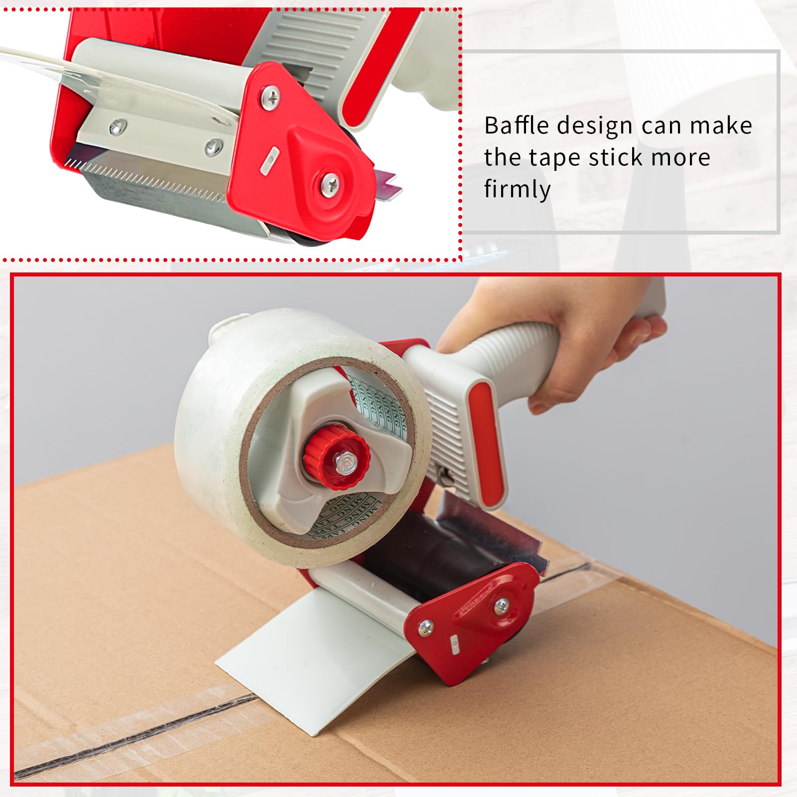[3 Pack] 3 Inches Wide Tape Gun Lightweight Packing Tape Dispenser Gun Heavy Duty Tape Dispenser