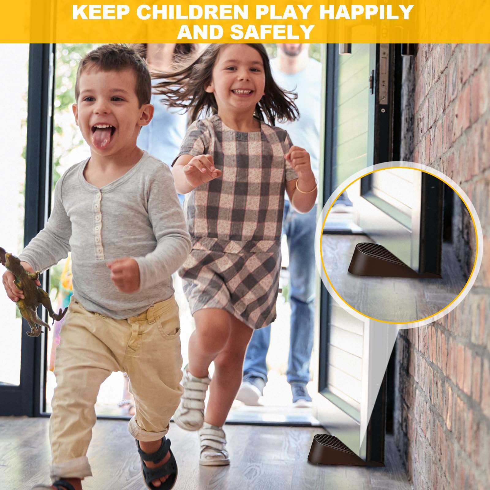 [4/6/8/16 Pack] Large Door Stoppers Heavy Duty Rubber Door Stop