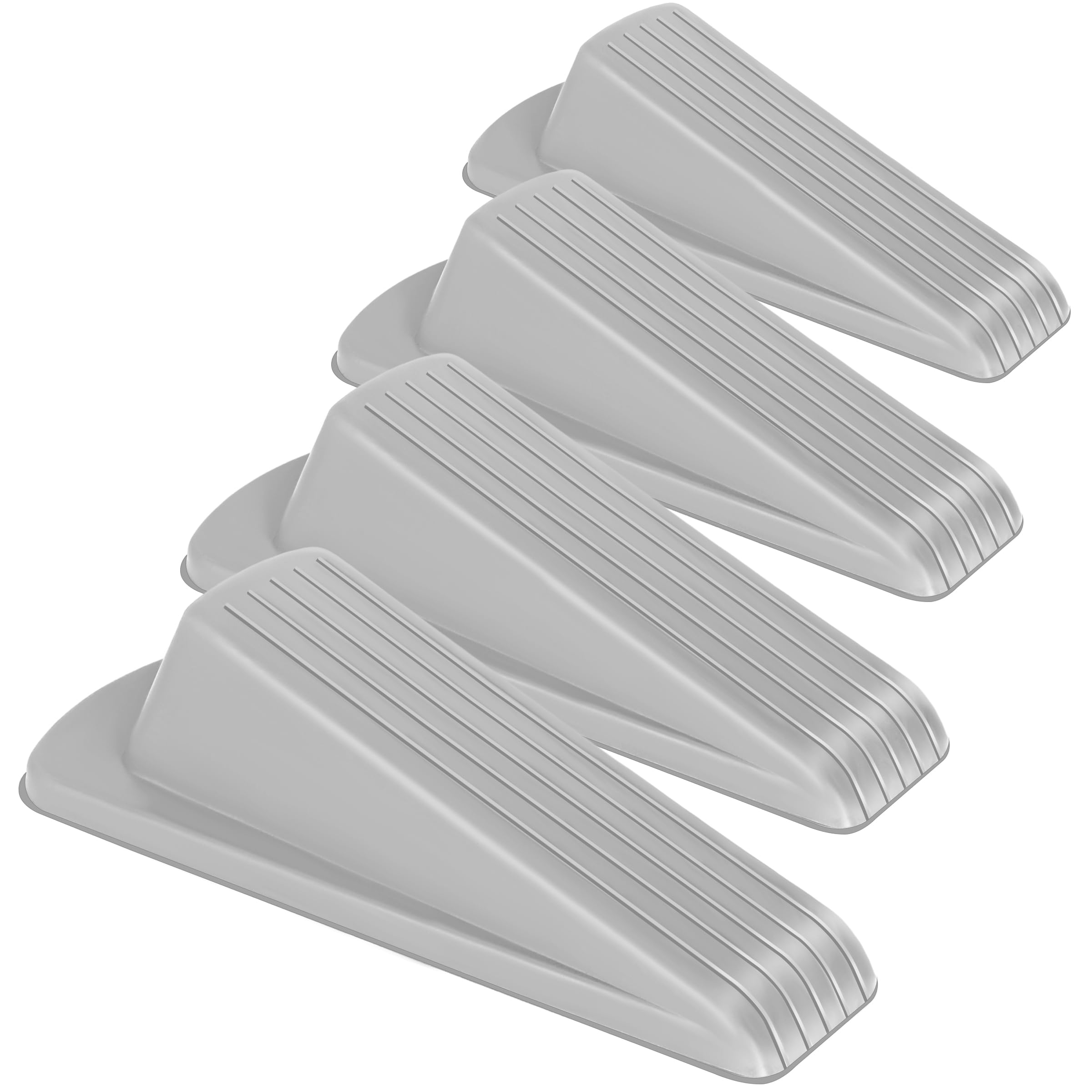 Door Stoppers, 4 Pack Premium Rubber Stoppers Wedge