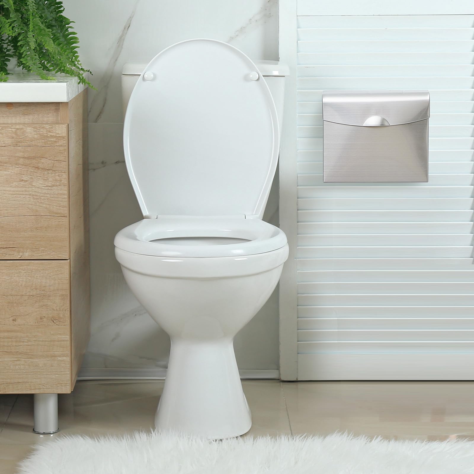 [4 Pcs]Disposal Stainless Steel Sanitary Napkin receptacle