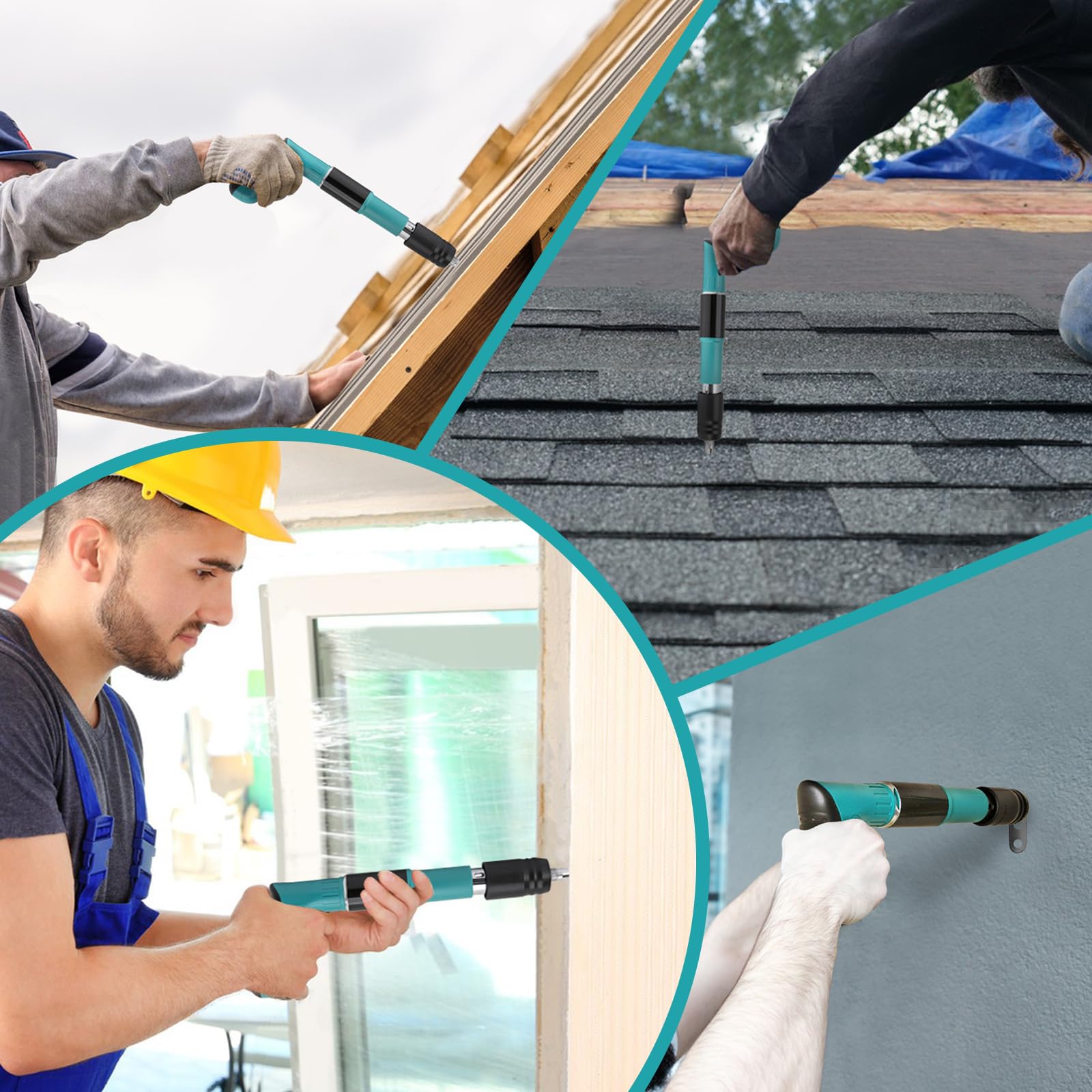 Manual Nail Gun Kits with 50 Pcs Nails, 4 Gears Power Adjustable