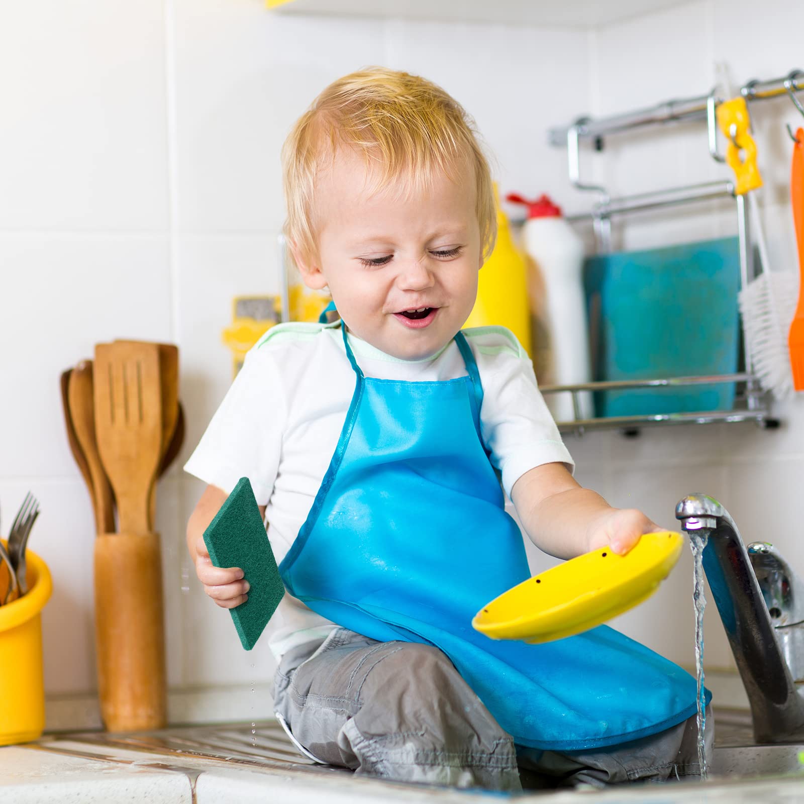 Heavy Duty Scouring Pads Non Scratch, 4.3 x 3 x 0.3 in (50 / 100 / 150 / 200 Pcs )