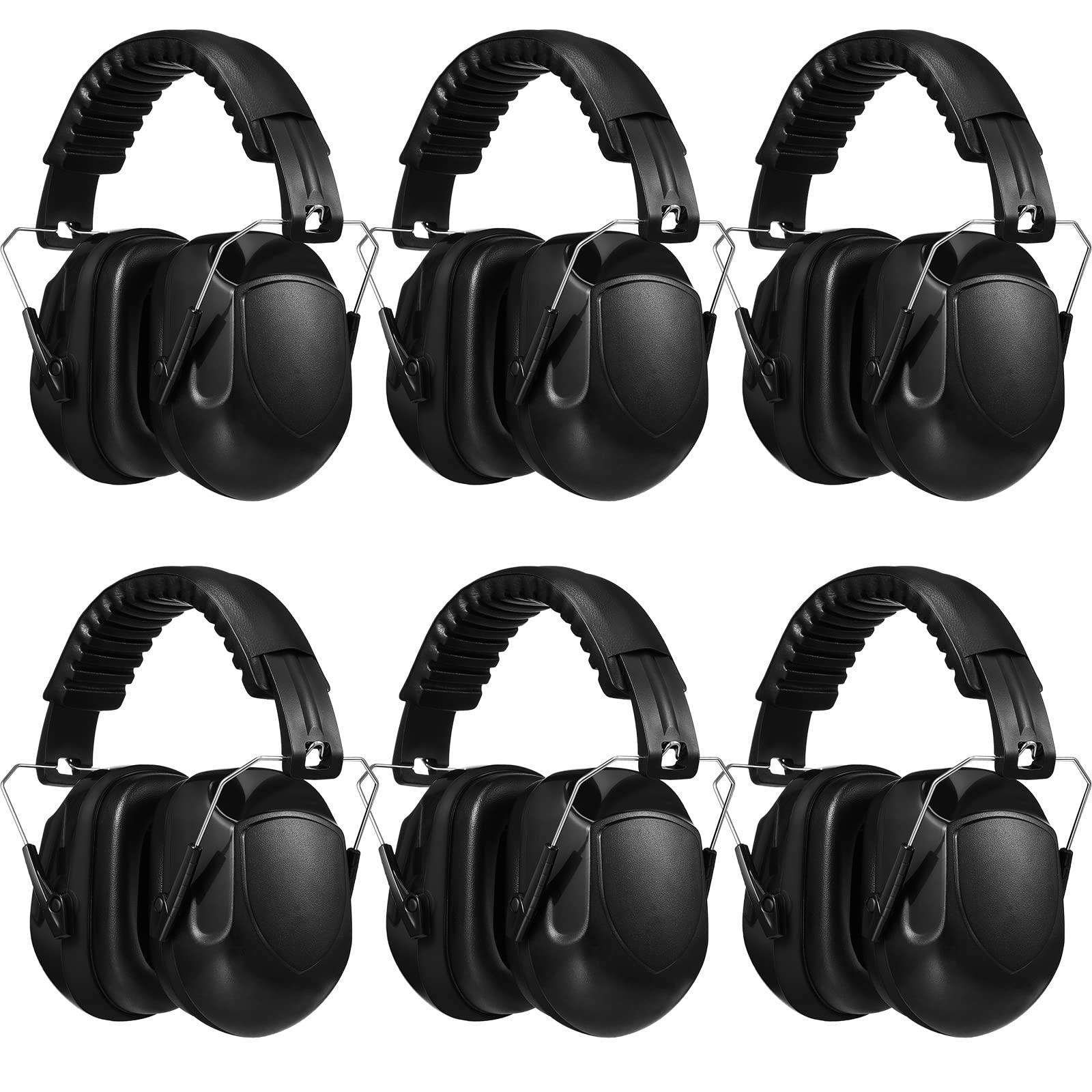 [6 PCS] Ear Protection, Noise Reduction, NRR 28dB Safety Hearing Ear Muffs