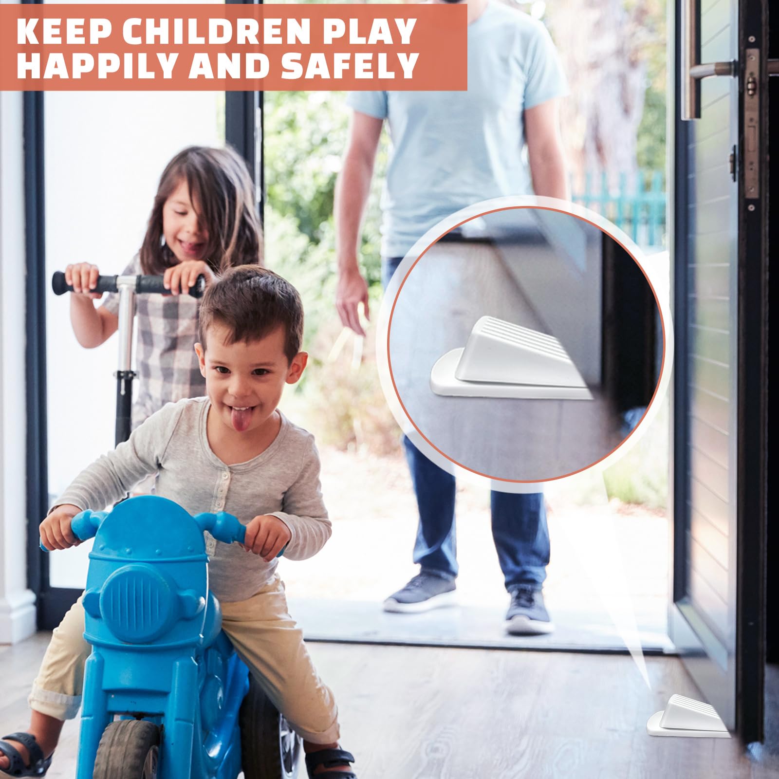 18/36/72 Pcs Rubber Door Stoppers for Bottom of Door