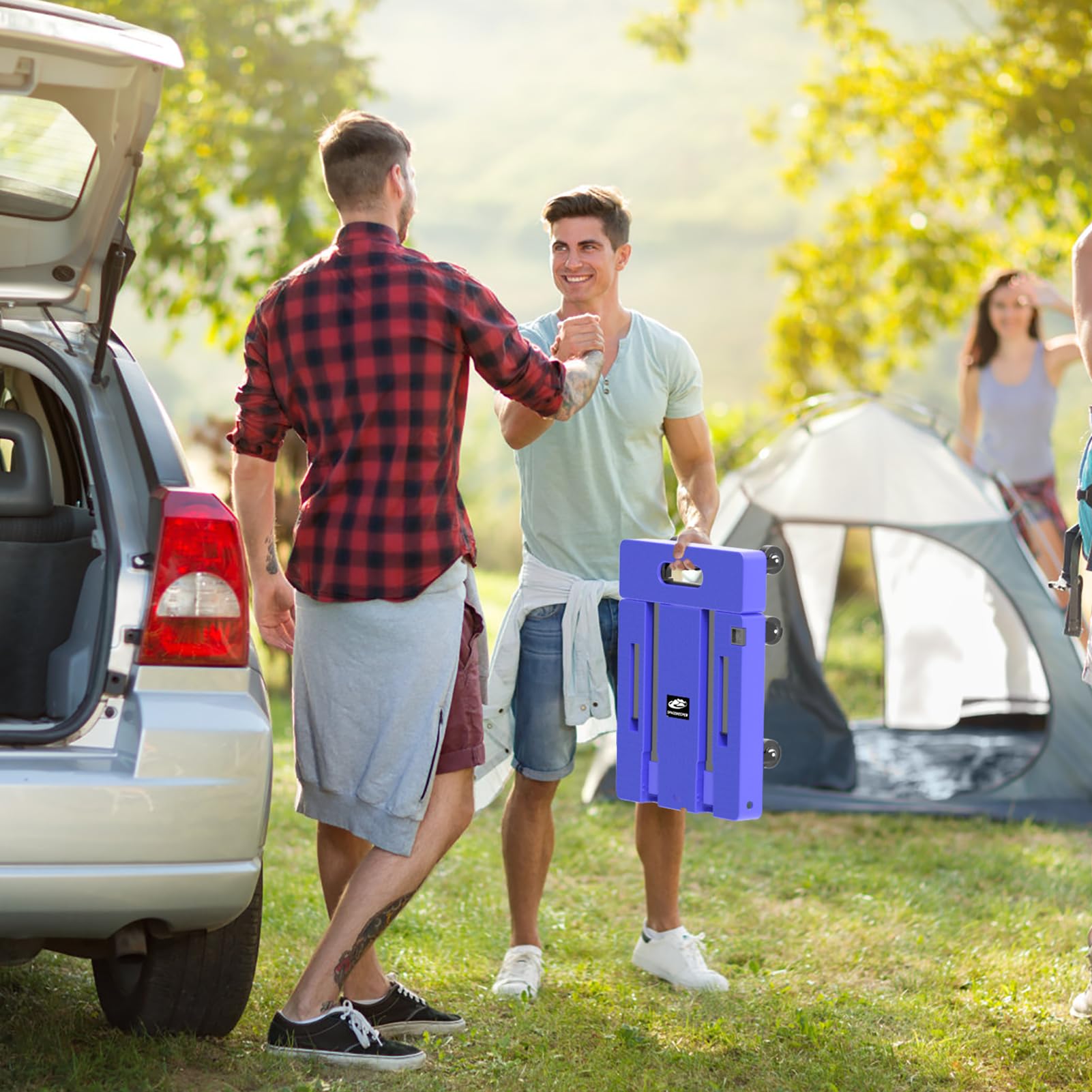 Folding Hand Truck, 500 LB Heavy Duty Luggage Cart