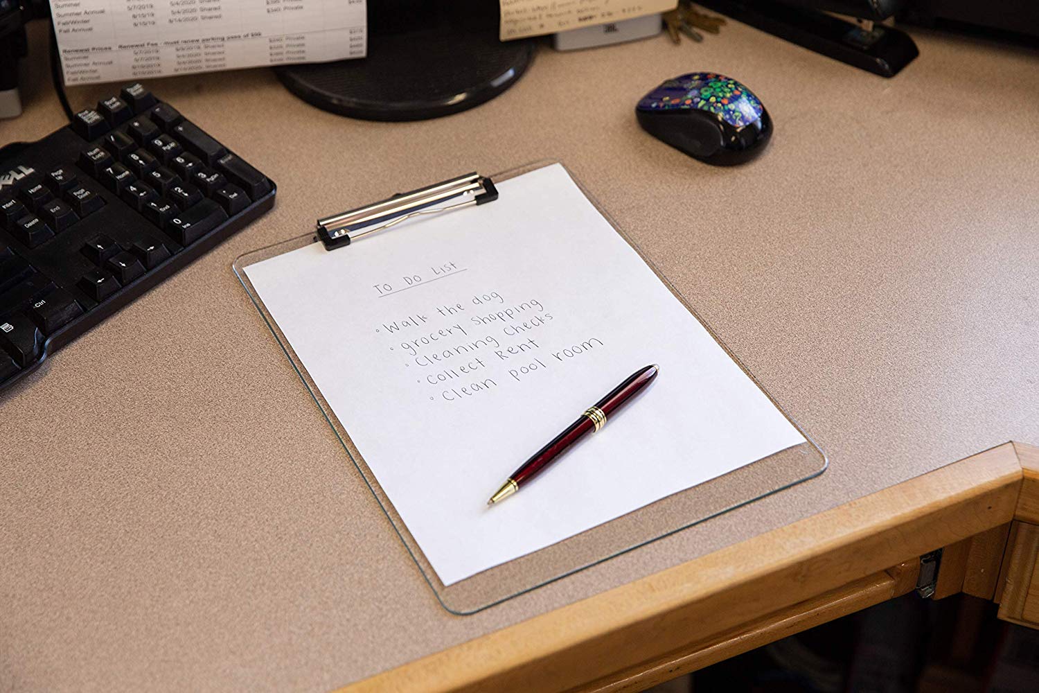 Plastic Clipboards (Set of 6 or 12) Transparent Clipboard (Clear) Strong 12.5 x 9 Inch