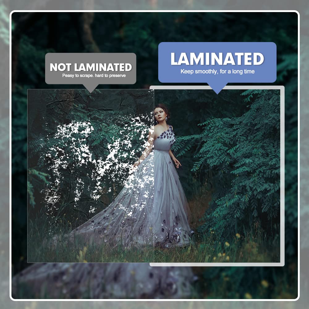 [100 Pack] Thermal Laminator Pouches Holds 8.5 x 11 Inch, 5 Mil Clear, 9 x 11.5 Inch, Letter Size