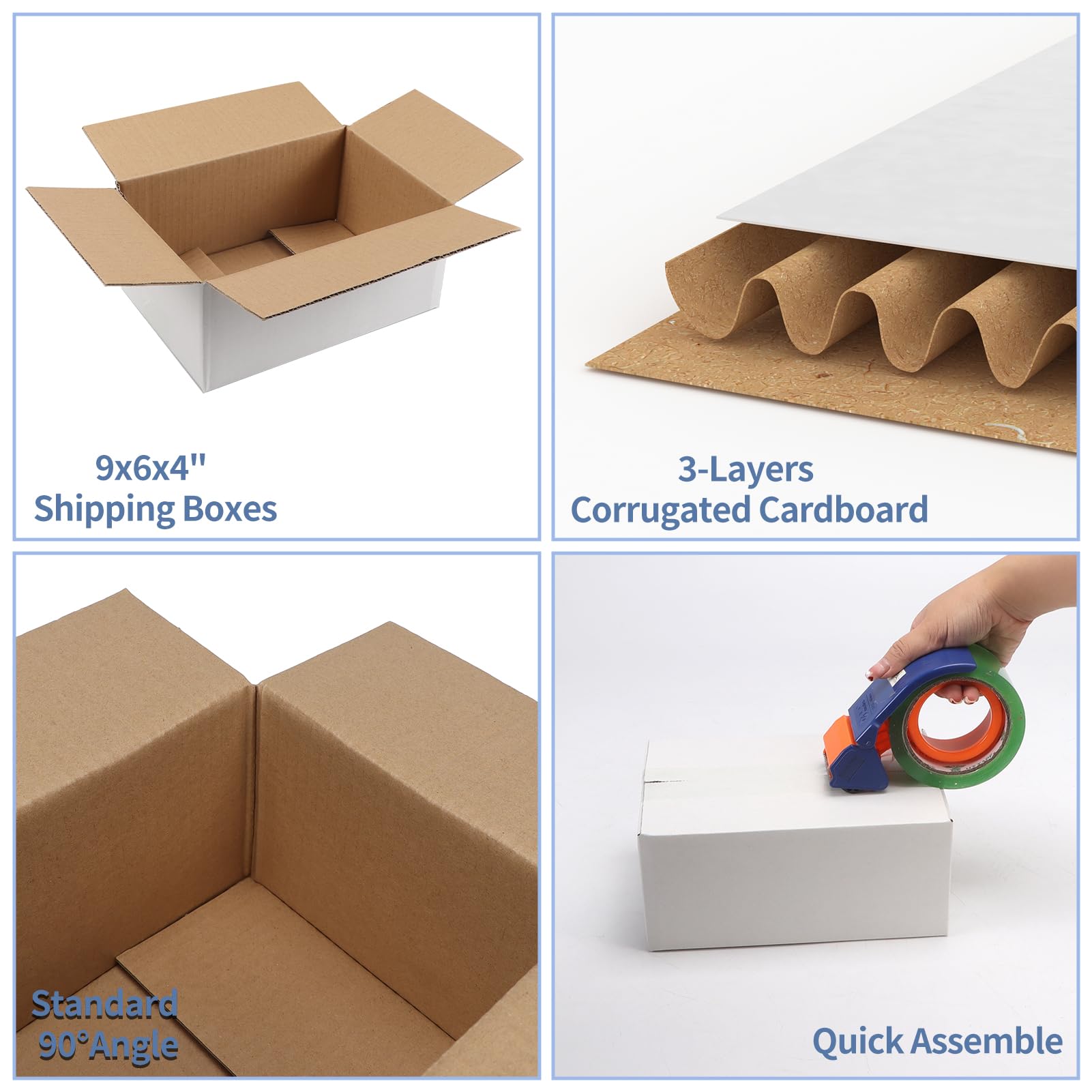 White Corrugated Cardboard Box (Set of 25)
