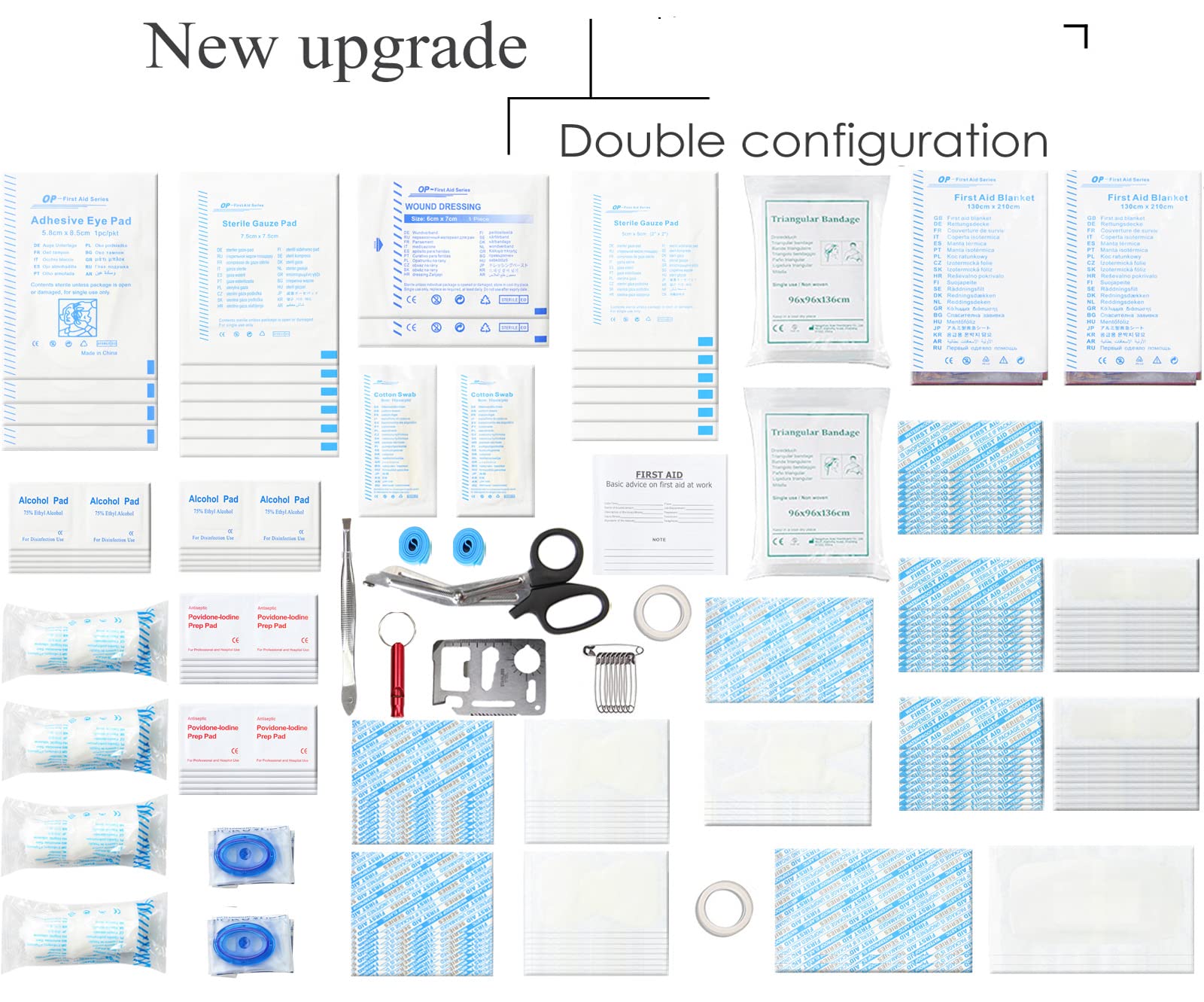 SHBC Waterproof First Aid Kit (228pcs) with All Basic or Advanced Supplies You Need.
