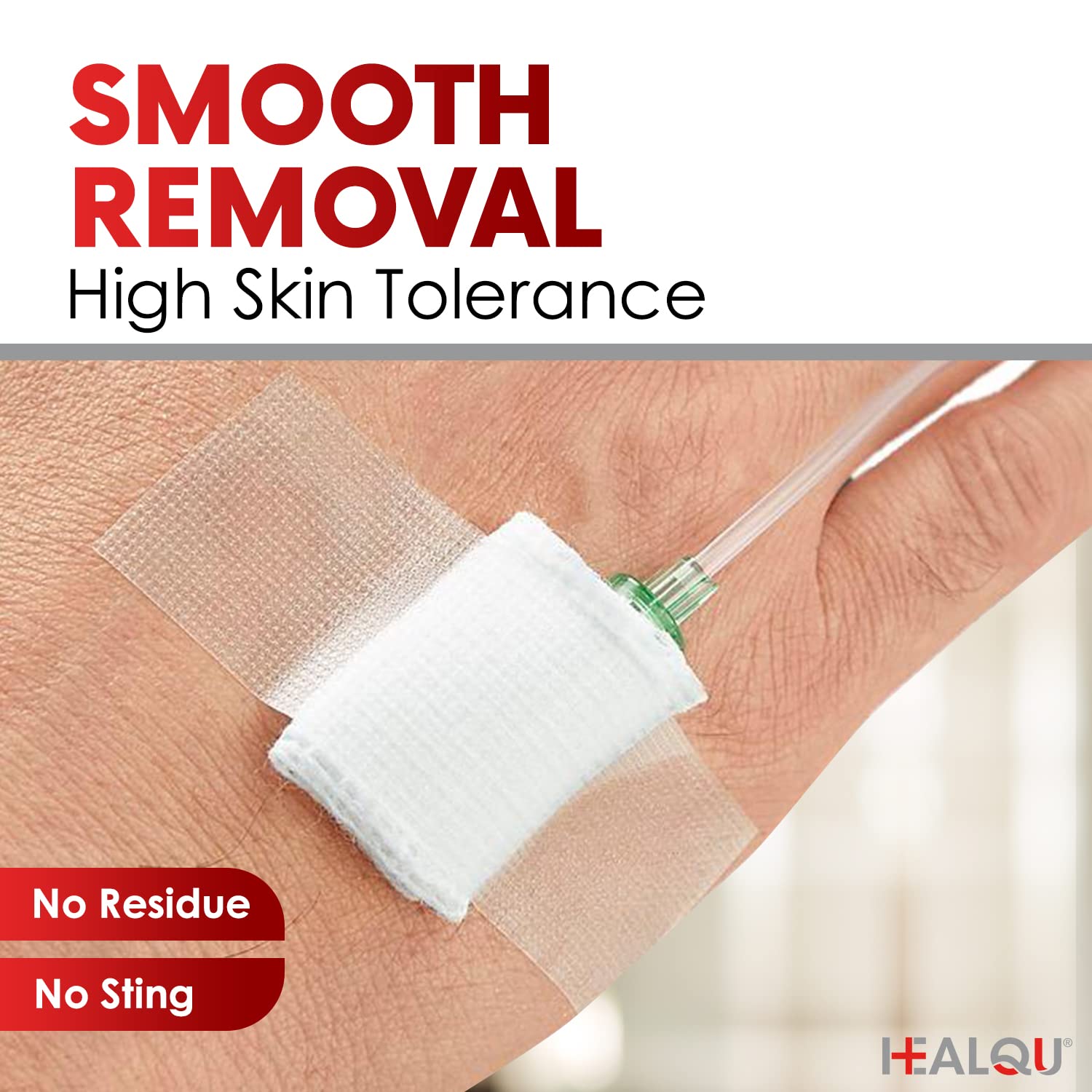 Transparent Medical Tape - Box of 12 Rolls, 1" x 10yd Surgical Tape