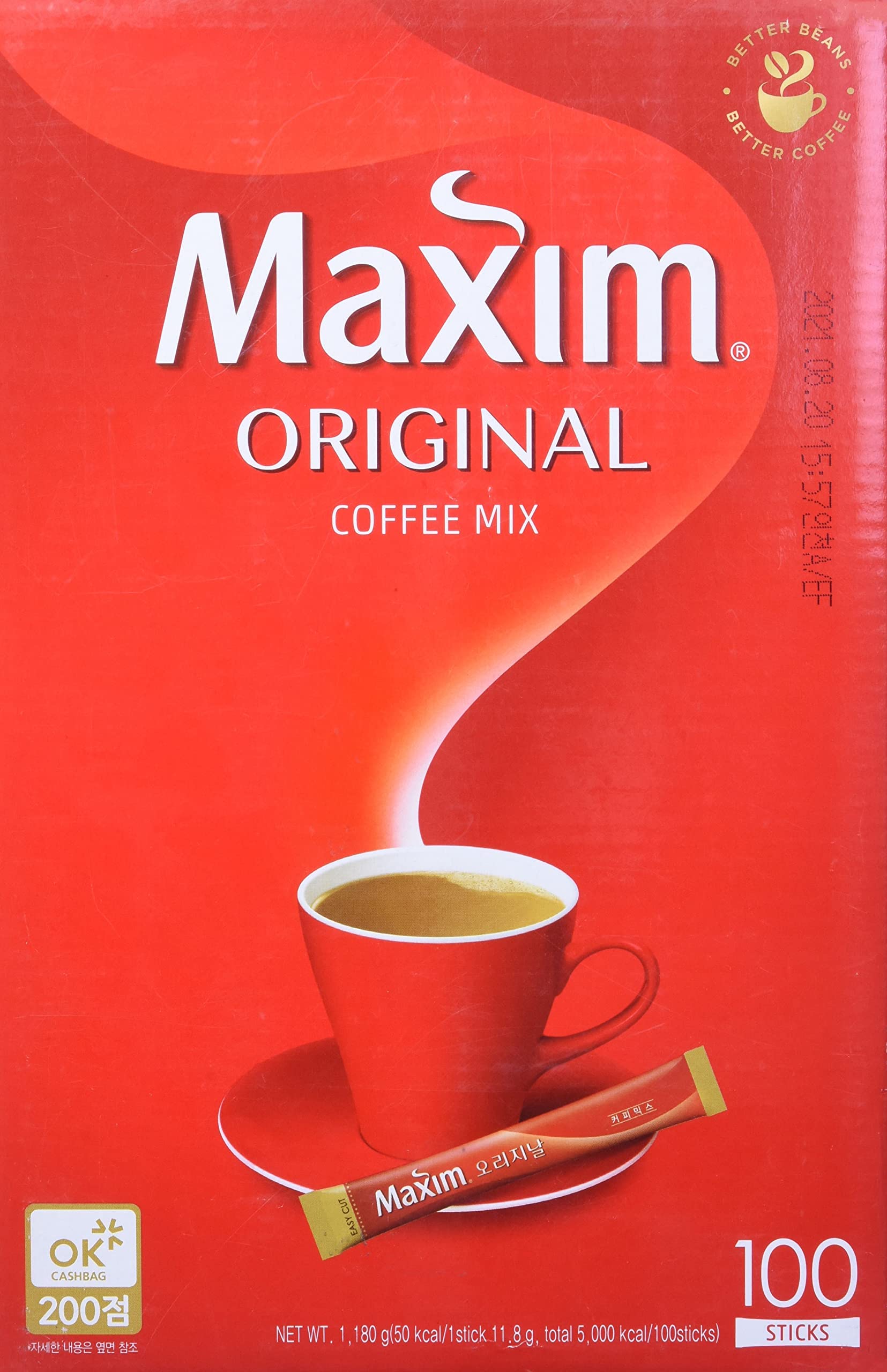 [100 Packs] Maxim Ground Original Korean Coffee