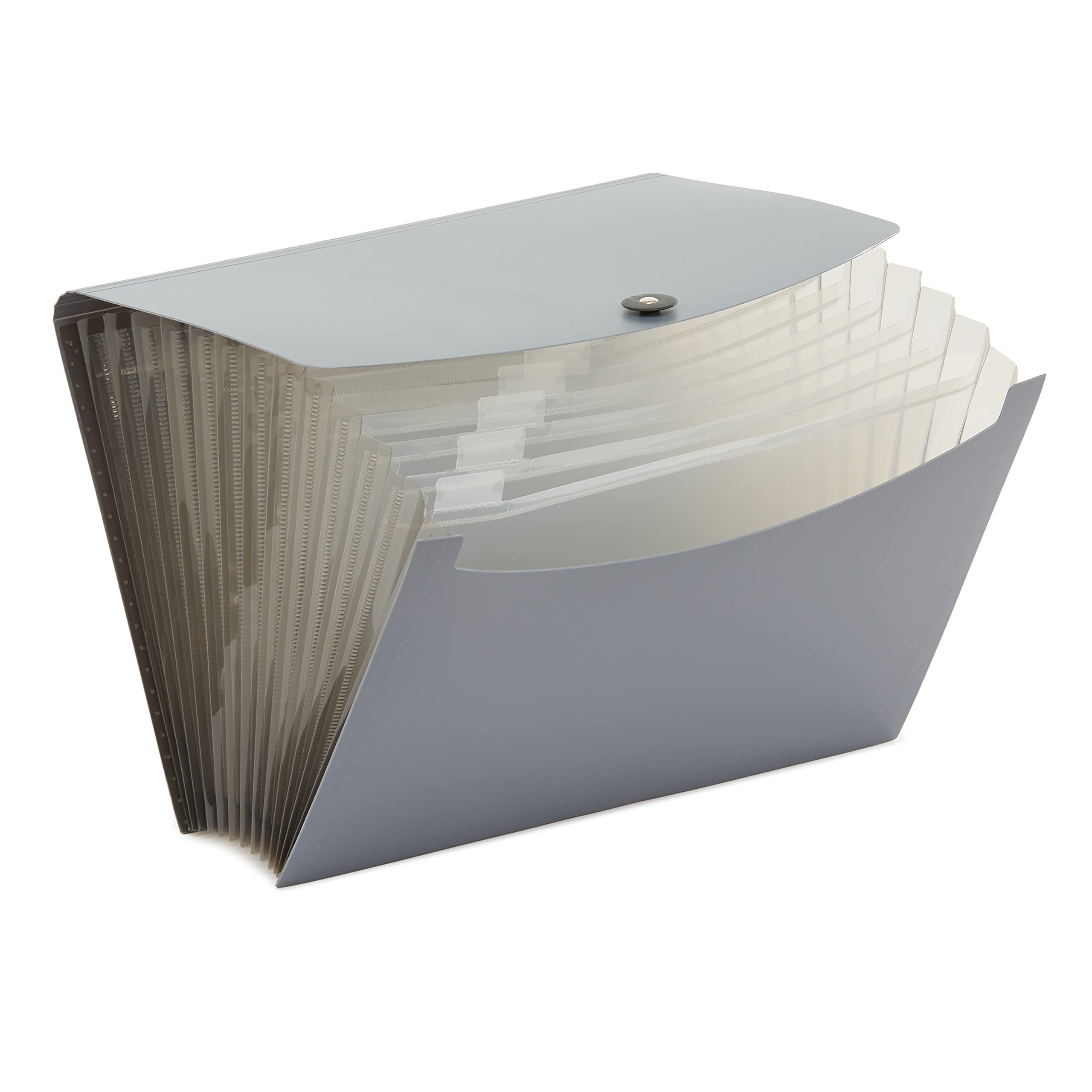 Amazon Basics Expanding Organizer File Folder, Letter Size - Black, 1 or 2 Pack