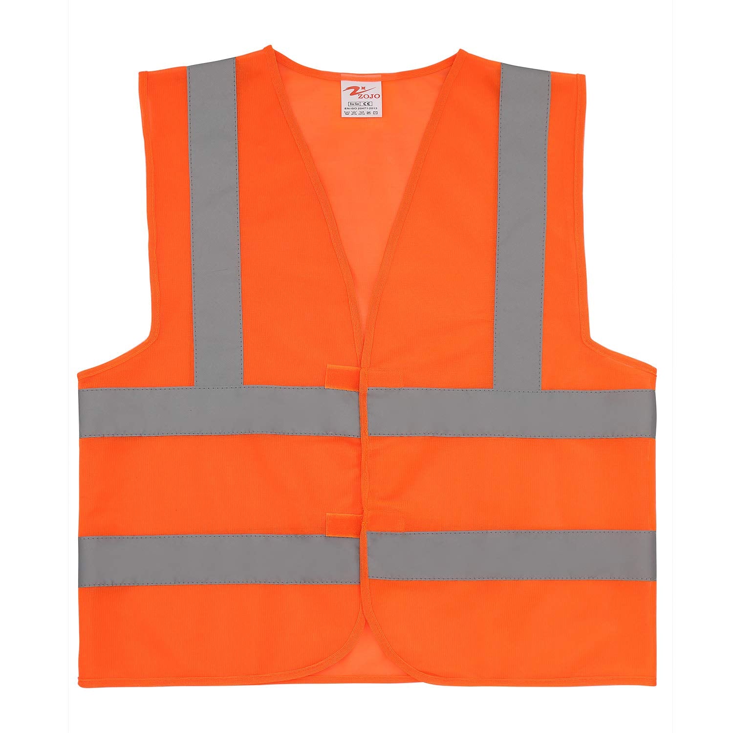 [12 Packs] Normal Visibility Safety Vests, Adjustable Size, Thin & Lightweight Fabric