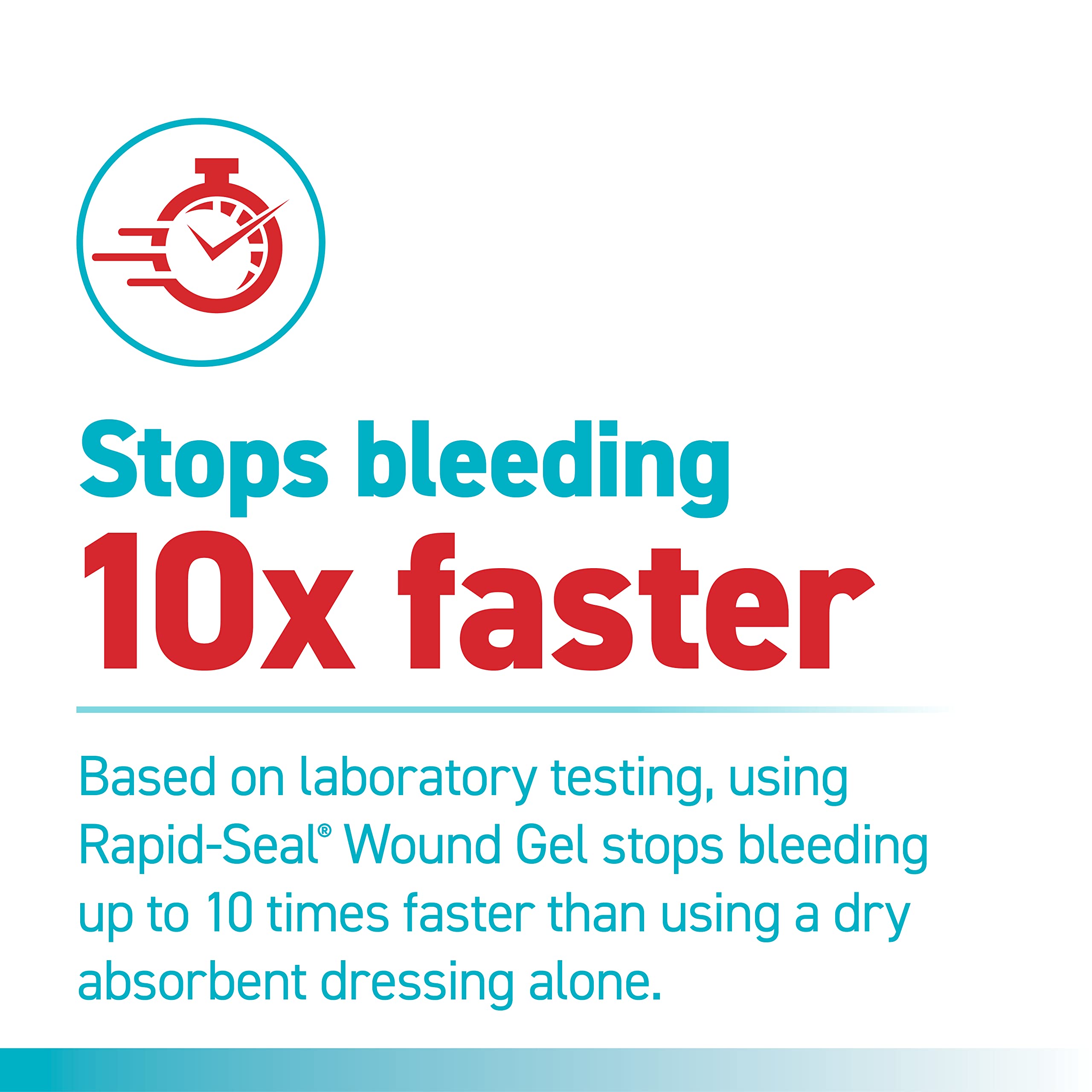 Rapid-Seal Wound Gel (1 OR 2 OR 5 Tubes) | Stops Bleeding in Seconds, Ideal for Cuts, Scrapes and Razor Nicks