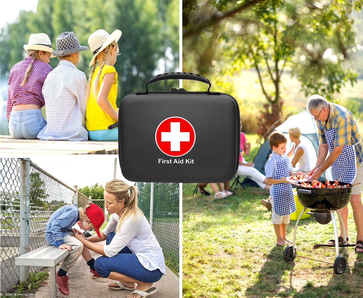 SHBC Waterproof First Aid Kit (228pcs) with All Basic or Advanced Supplies You Need.