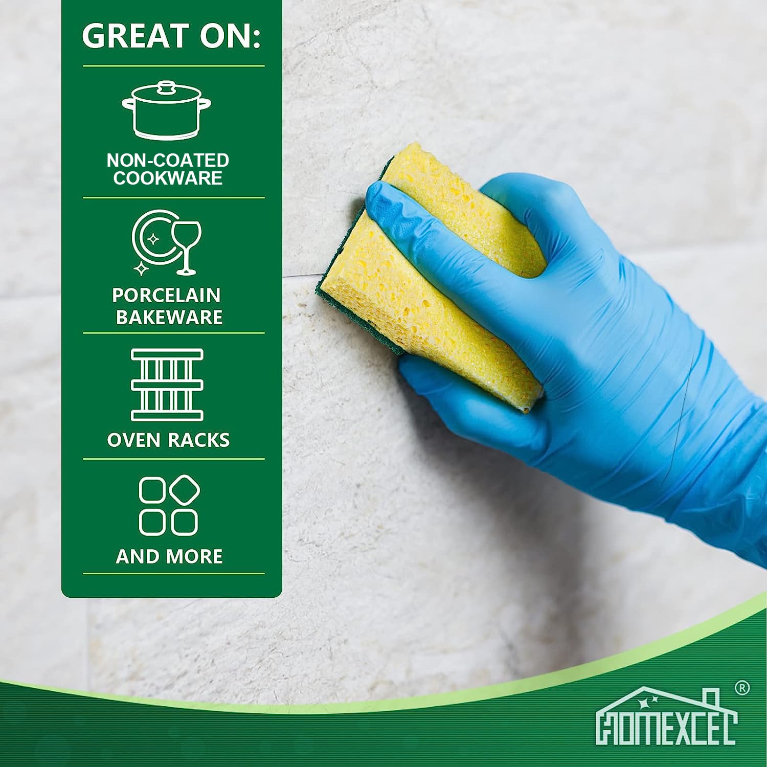 Heavy Duty Scrub Sponges Kitchen 12pcs/24pcs