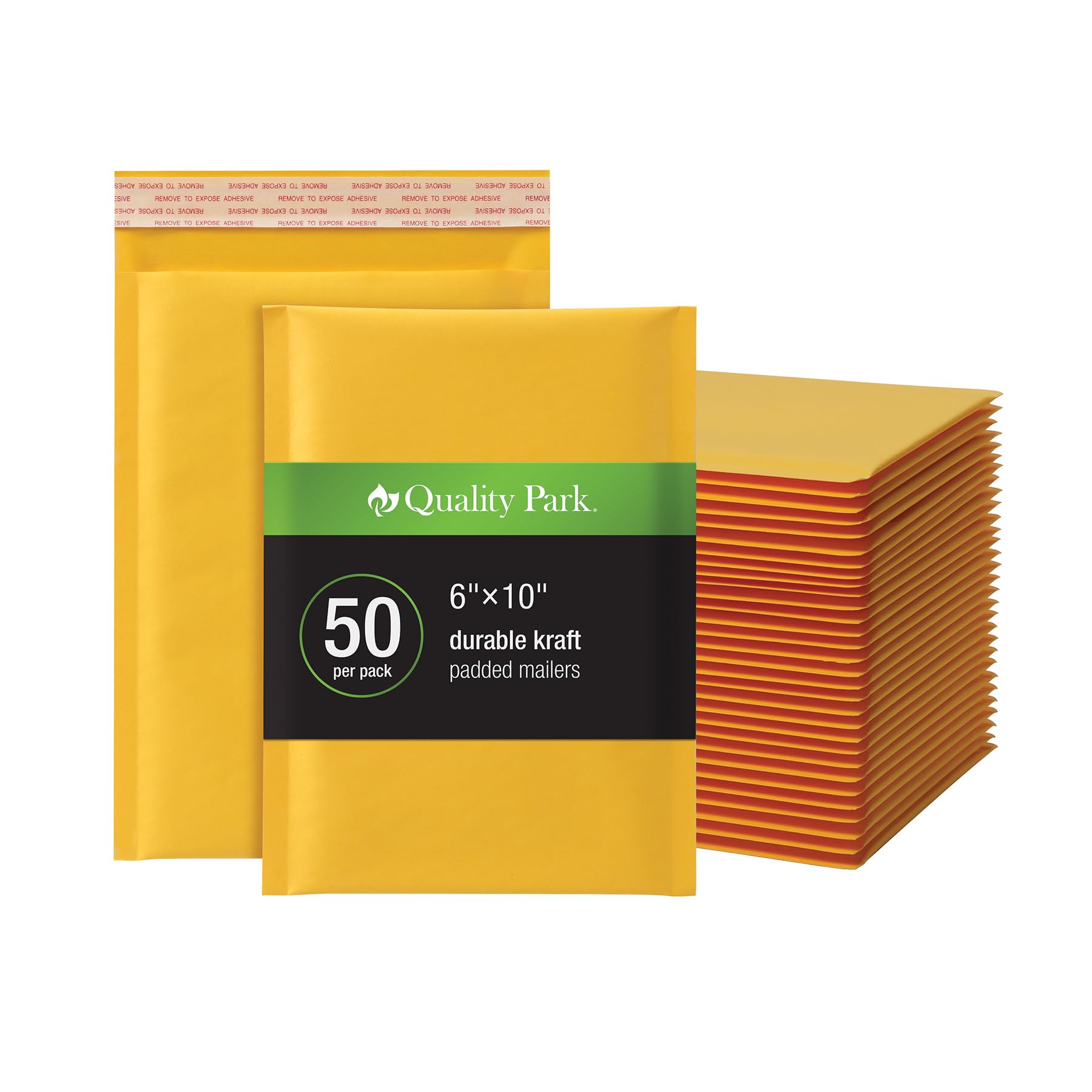[50 Pack] Quality Park Bubble Mailers, 6 x 9 Shipping Envelopes (QUA85755)