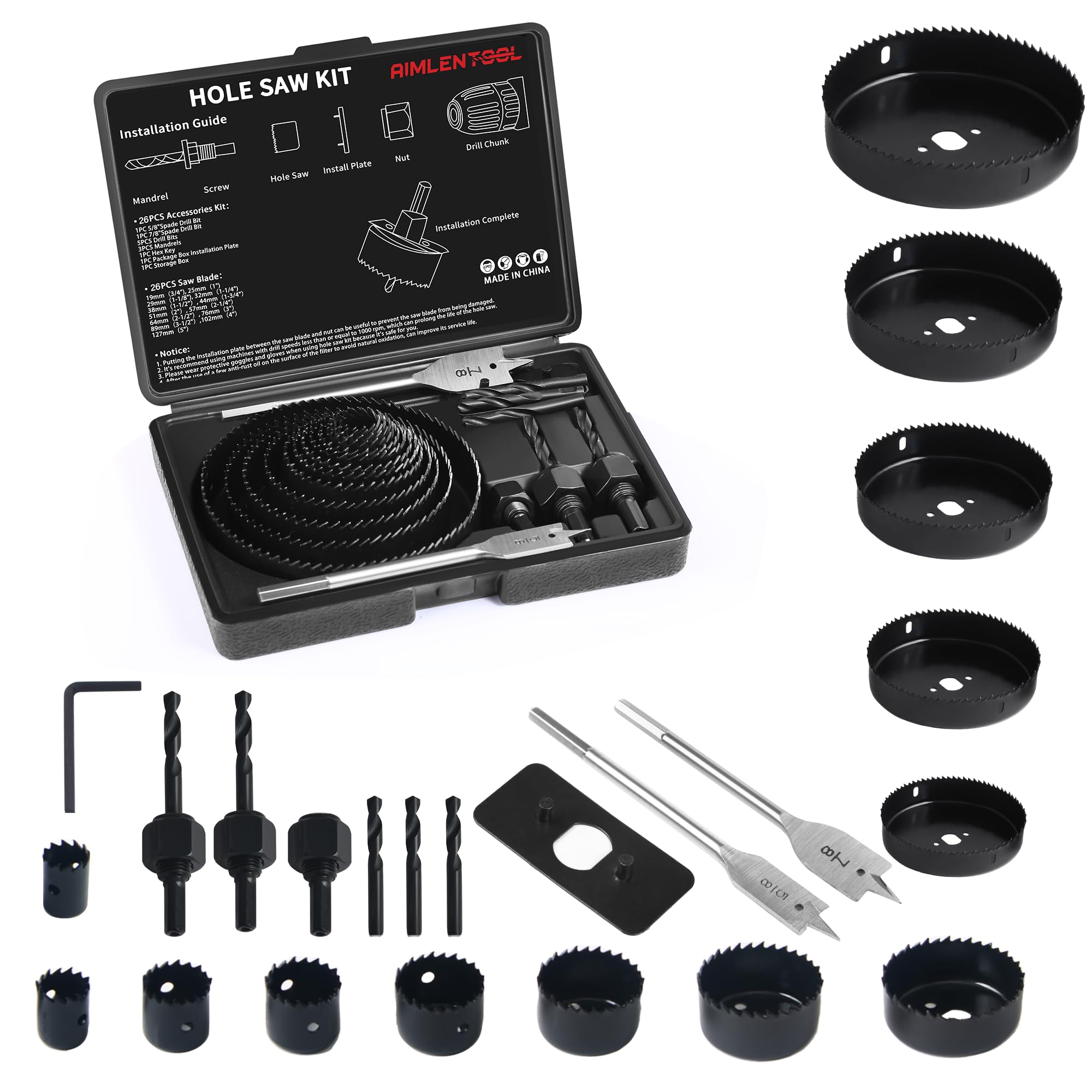 16Pcs / 26Pcs Hole Saw Kit