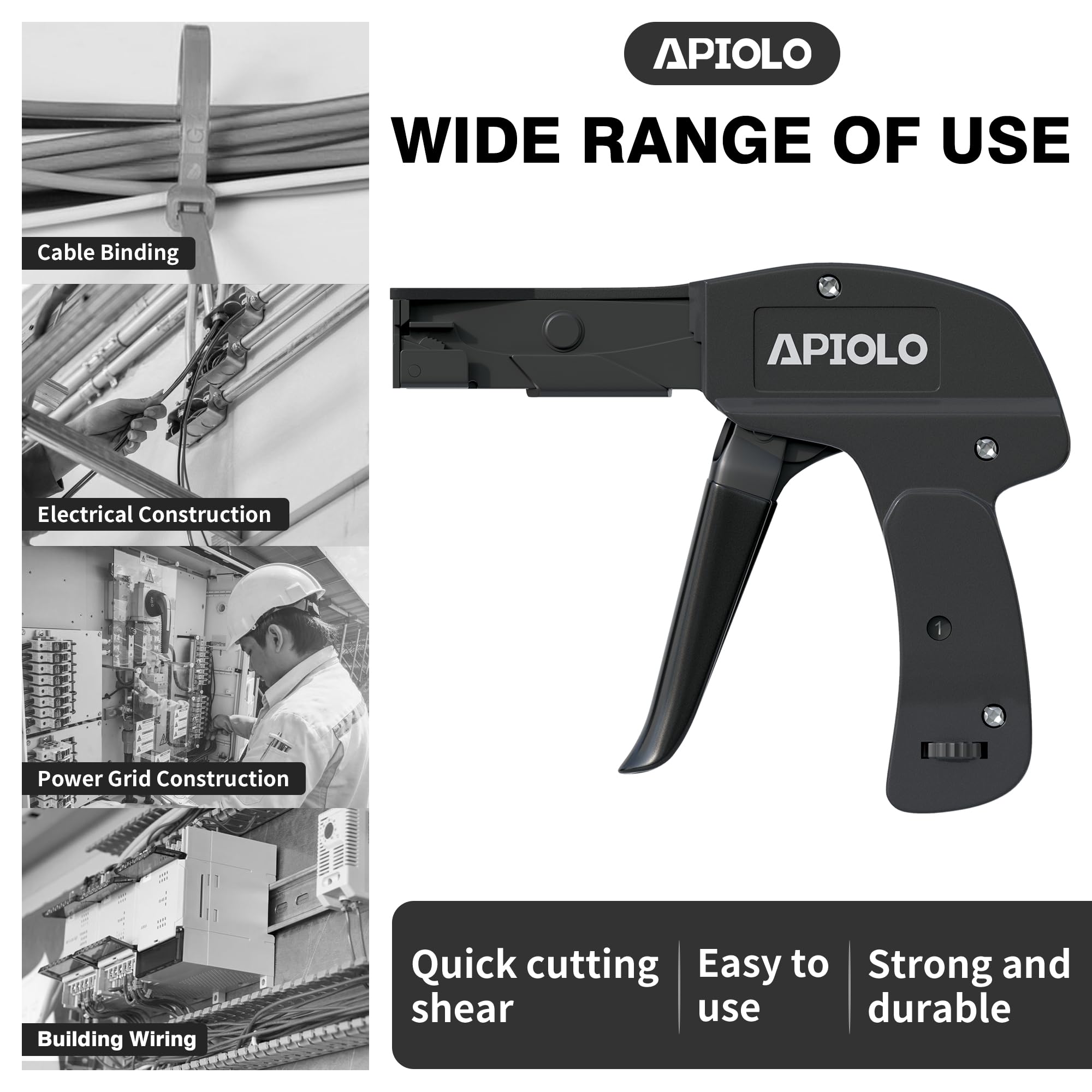 Hand Operated Fastening  Cable Tie Gun, 6.29 Inches