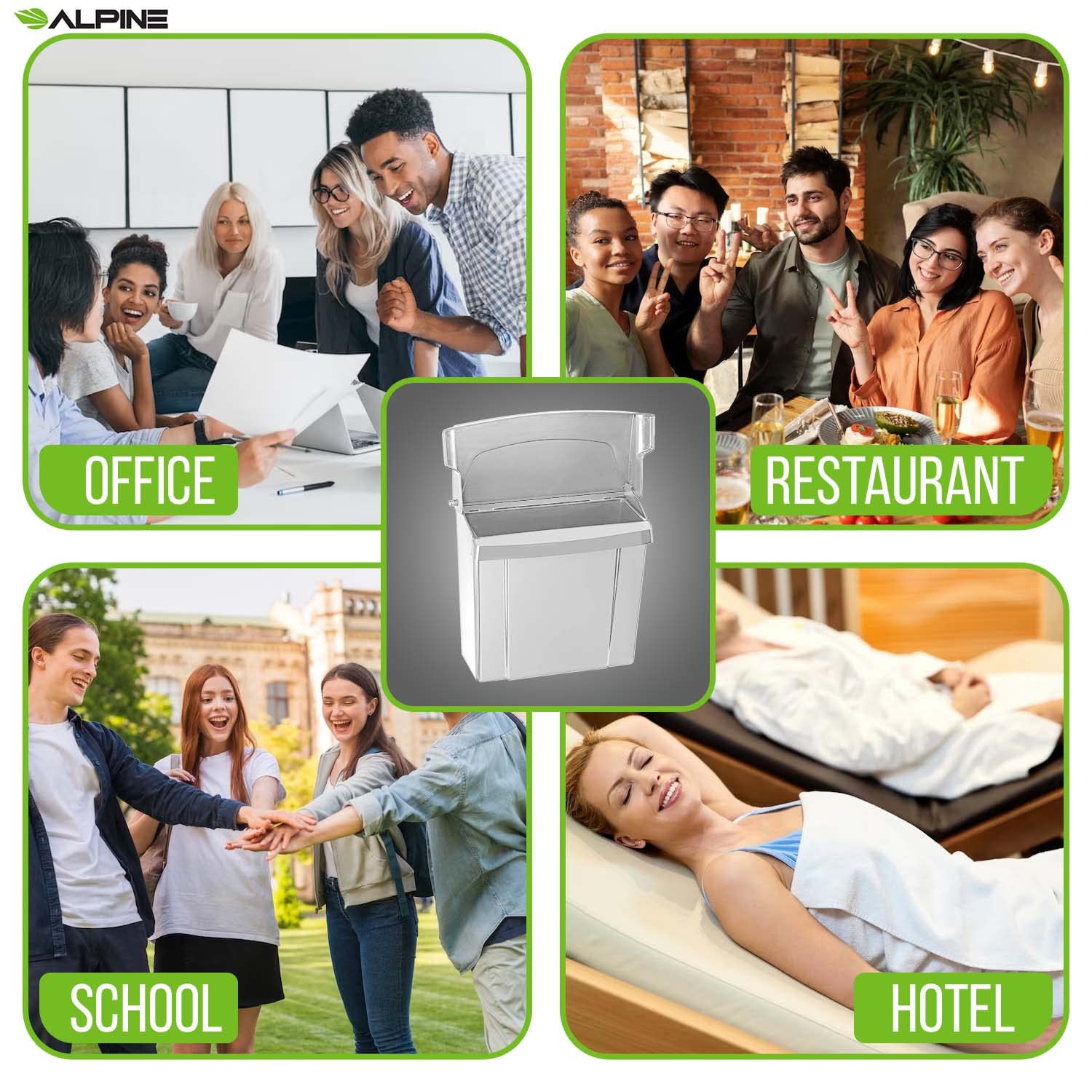 Sanitary Napkin Receptacle - Feminine Hygiene Disposal Container