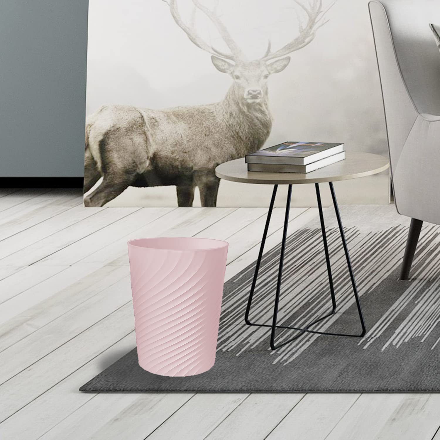 1.8 Gallon Small Trash Can Wastebasket Recycling Bin Slim Profile