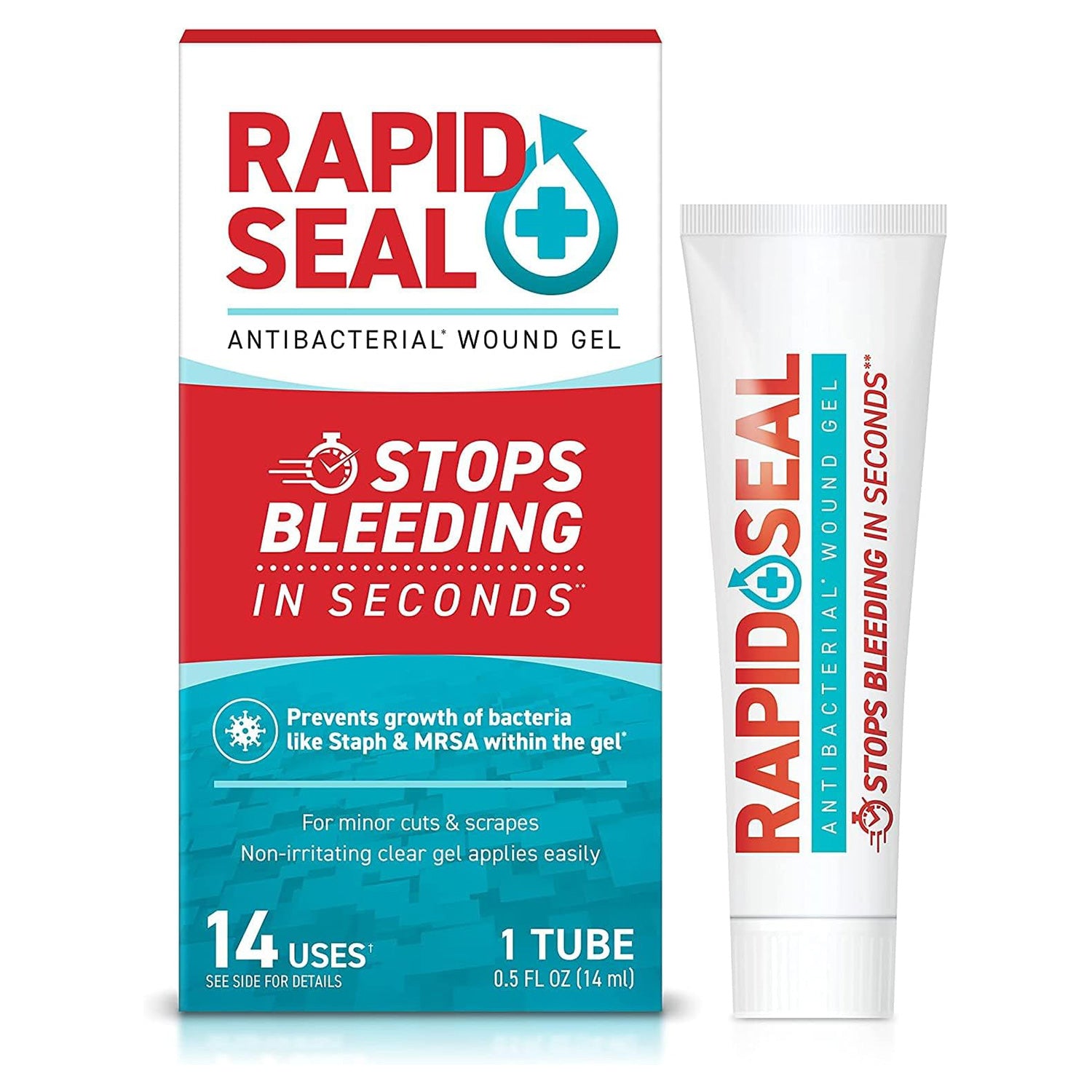 Rapid-Seal Wound Gel (1 OR 2 OR 5 Tubes) | Stops Bleeding in Seconds, Ideal for Cuts, Scrapes and Razor Nicks