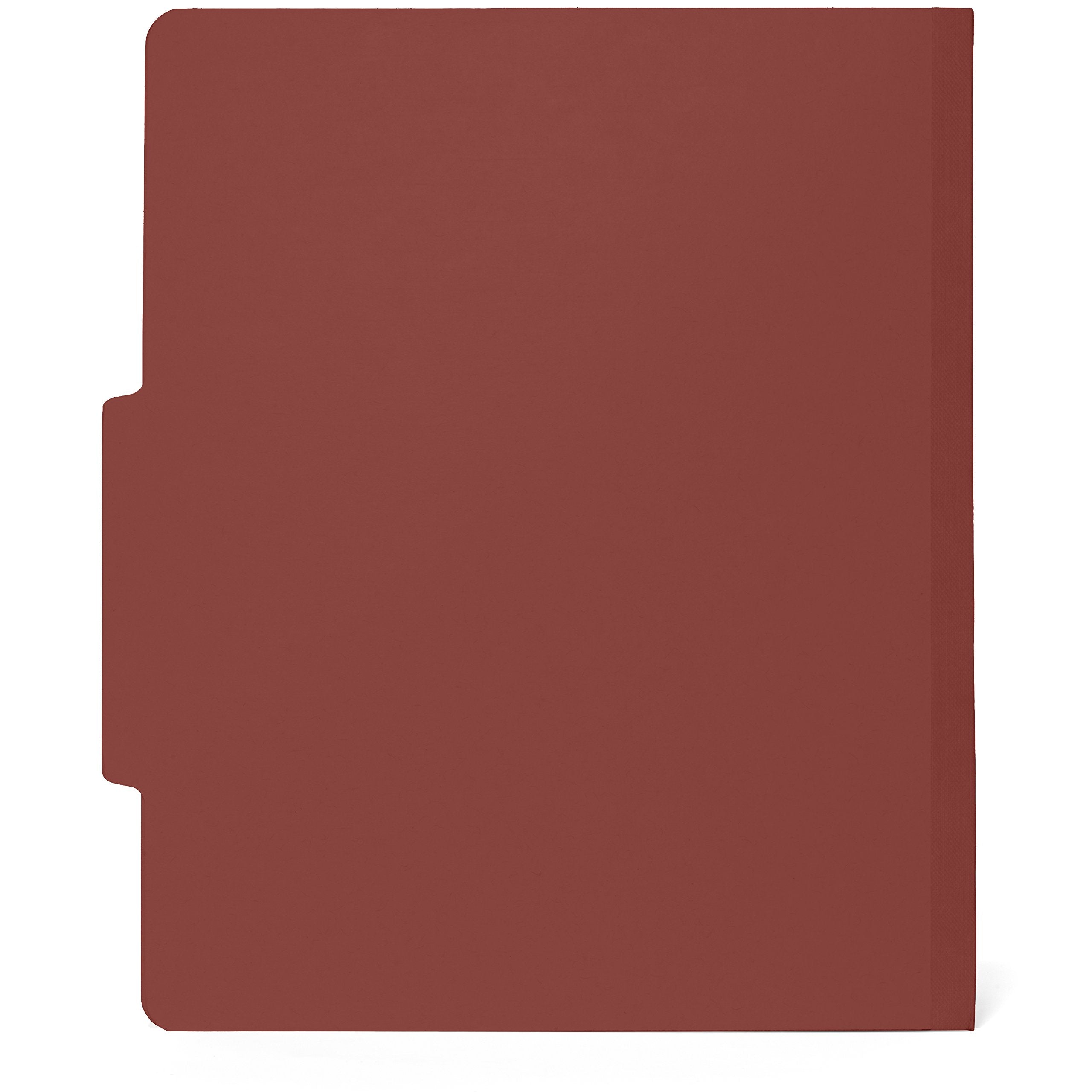 [10 Pack] Red Classification Folders - 2 Divider - 2 Inch Tyvek Expansions - Letter Size, Red