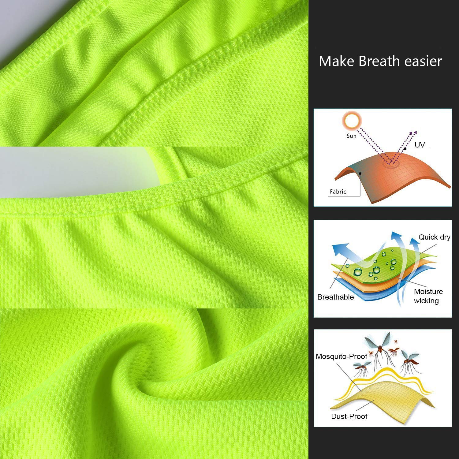 [1 PC] Face Mask Adjustable Windproof UV Protection Hood