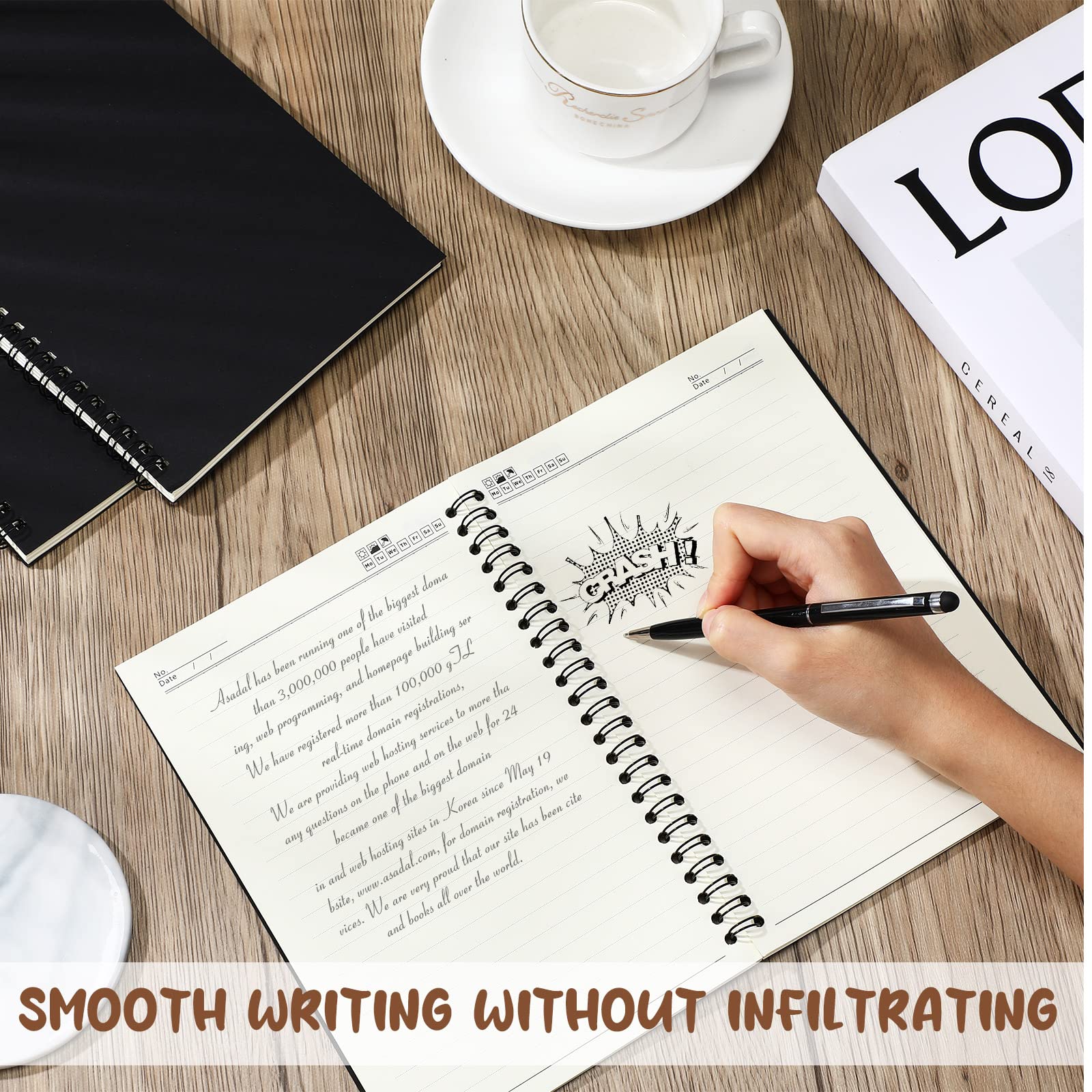 20 Pack A5 Spiral Notebook Ruled Spiral Bulk 5.5 x 8.3 Inches, 50 Sheets 100 Pages