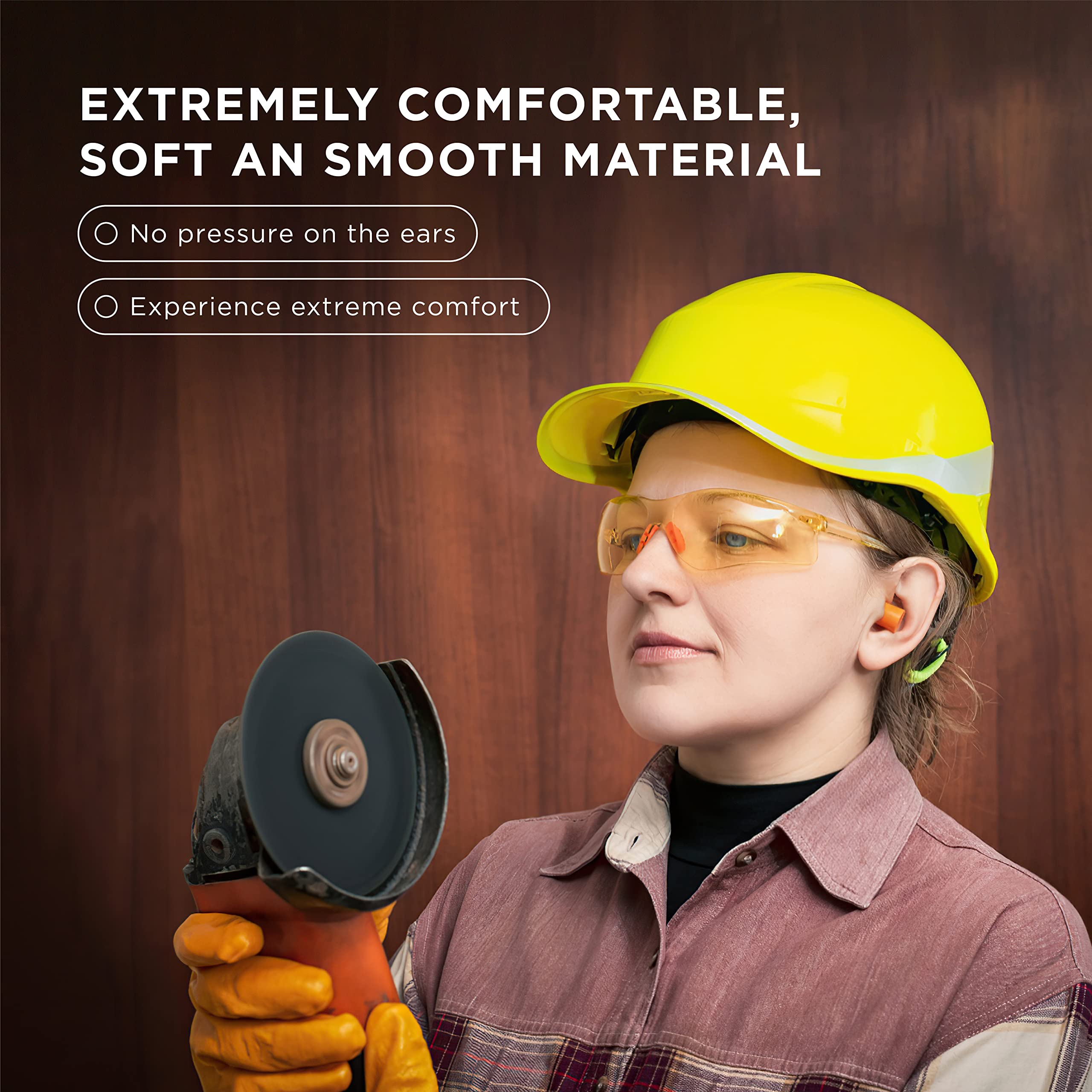 [200 Pairs] 32dB Noise Cancelling Soft Disposable Ear Plugs