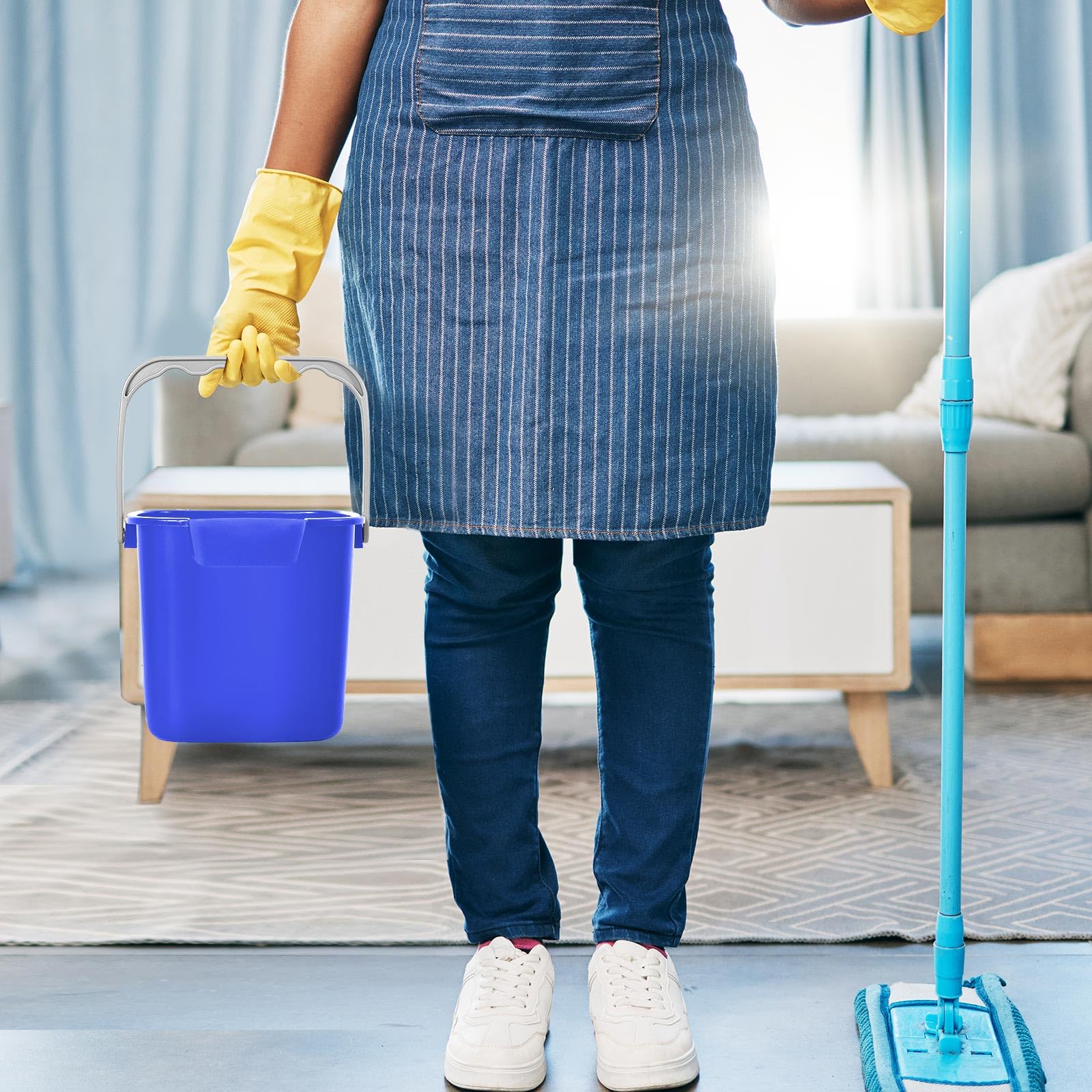 8 Pcs Sanitizing Bucket 3 Quart Cleaning Bucket (8 PCS)