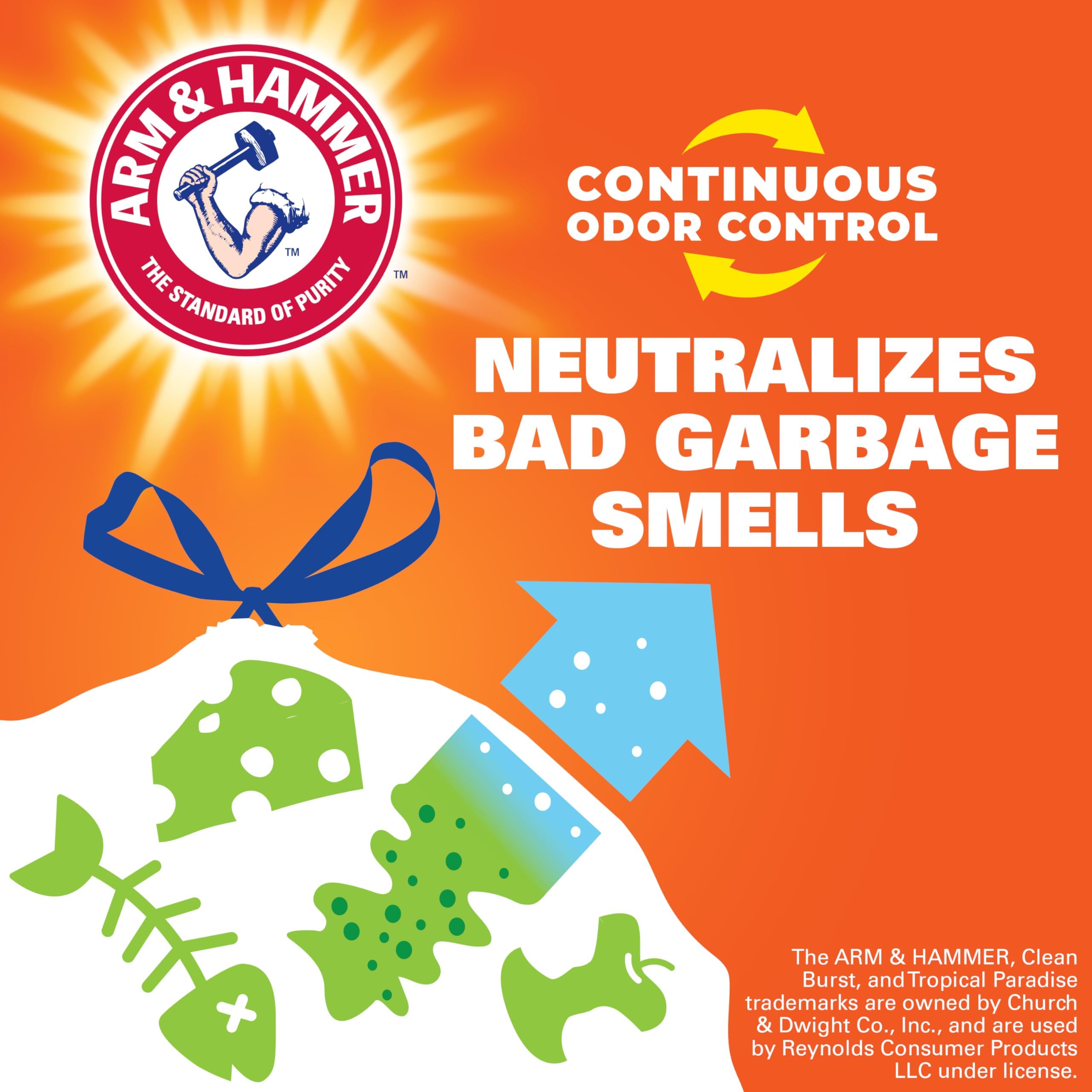 [80 Count] Hefty Ultra Strong Tall Kitchen Trash Bags, Lavender & Sweet Vanilla Scent, 13 Gallon