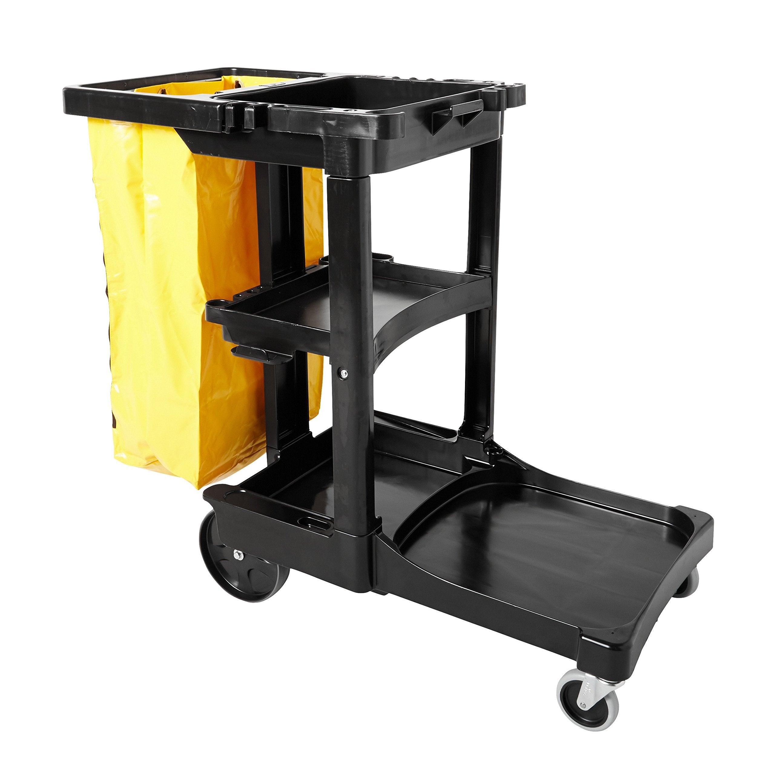 Commercial Traditional Janitorial 3-Shelf Cleaning Cart