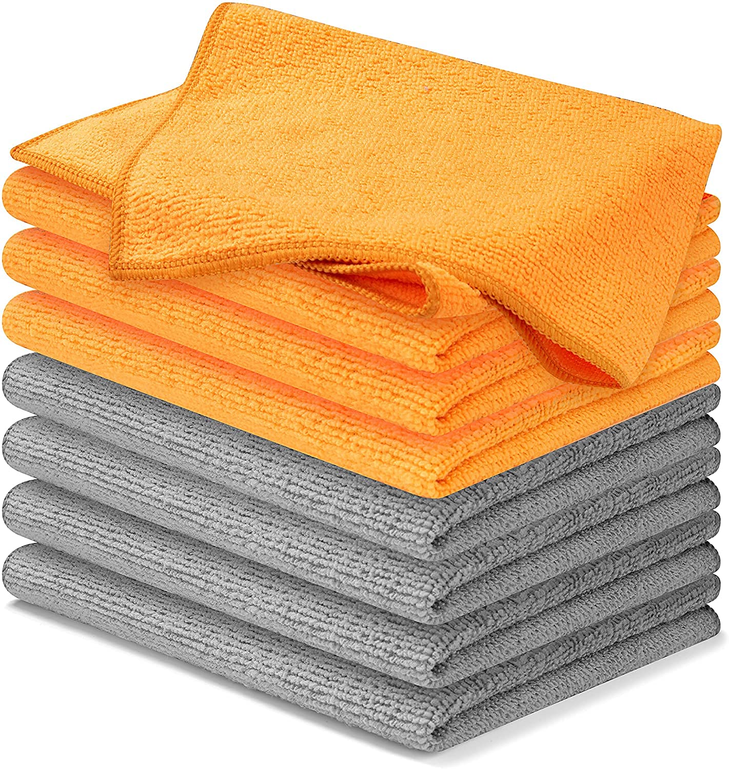 Microfiber Cleaning Cloth, 12x11 inches, Pack of 8