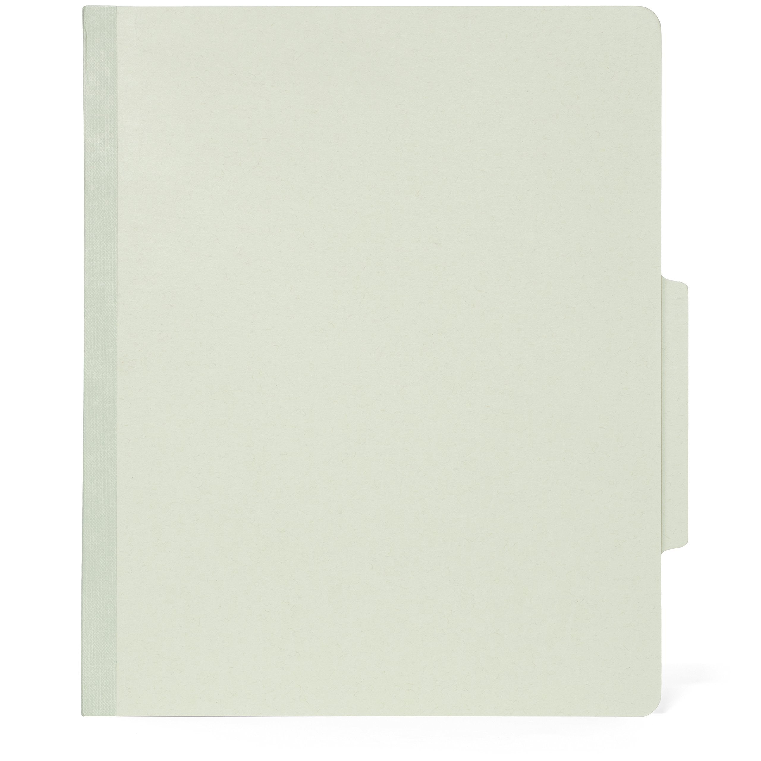 [10 Pack] Letter Size Gray Green Classification Folders - 1 Divider 2 Inch Tyvek Expansions
