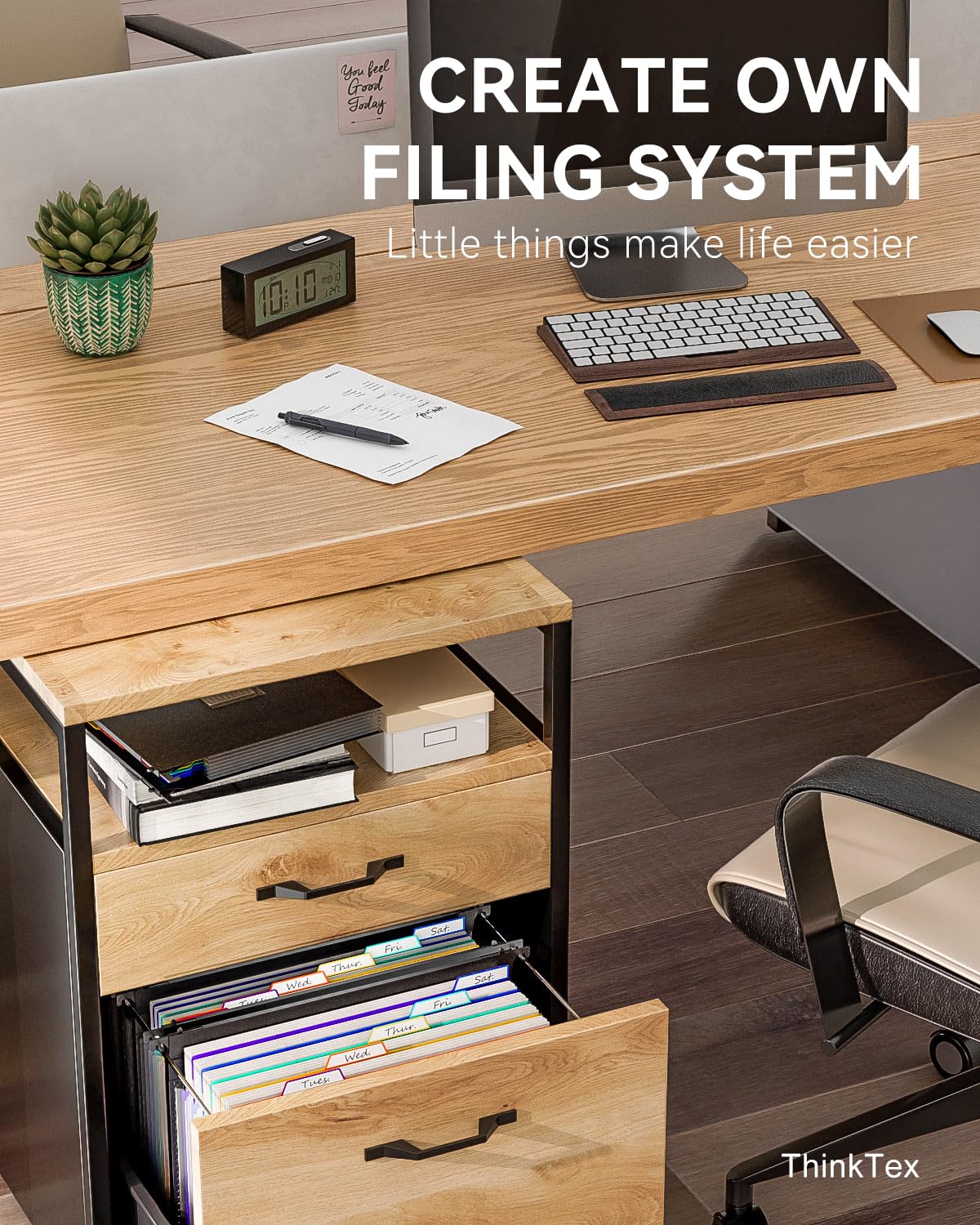 Plastic Expanding Hanging File Folders, 7 Innovative 1.2", Large Capacity - Letter / Legal size