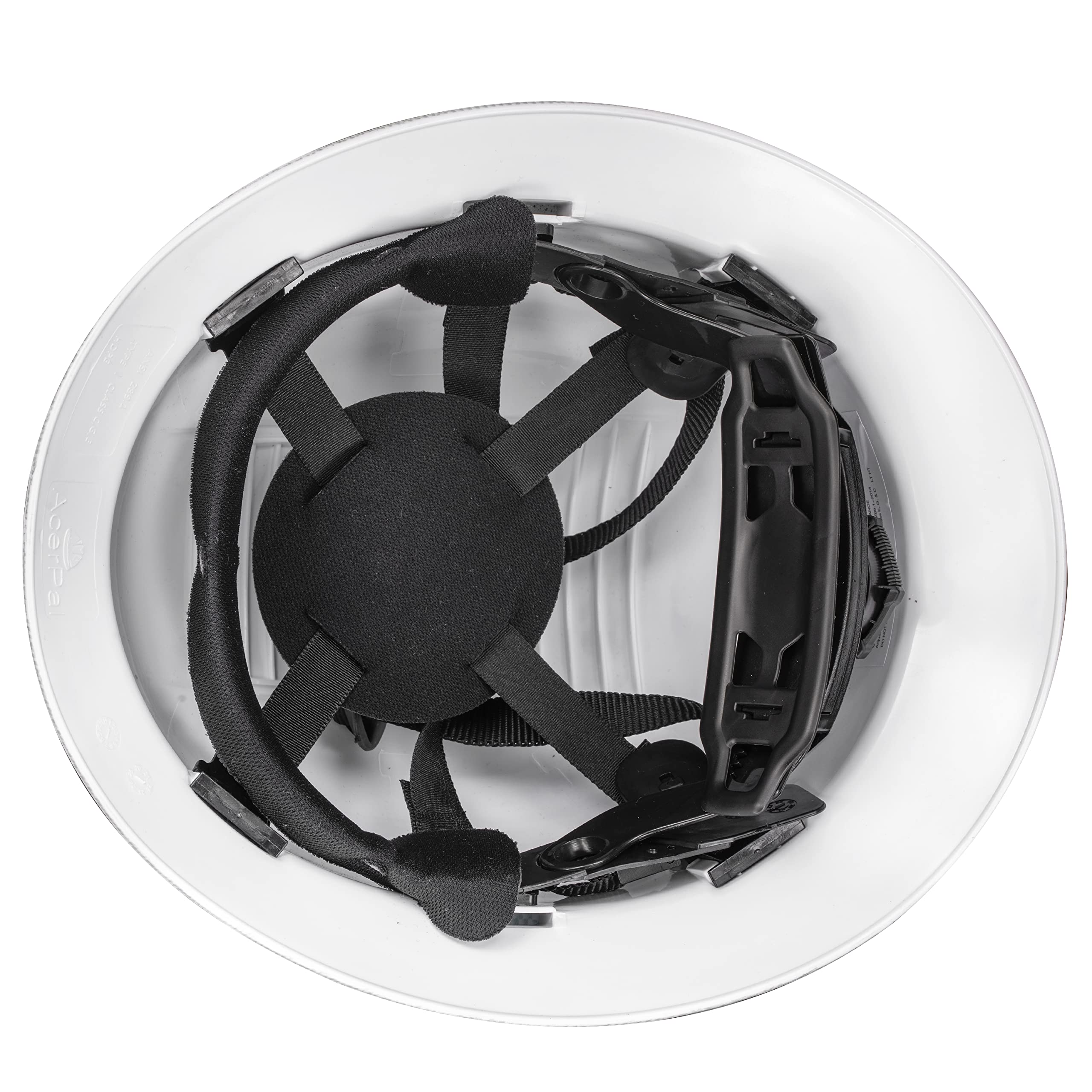 [1 PC] Full Brim Vented Carbon Fiber Matte Finish OSHA Hard Hat with 6-Point Suspension