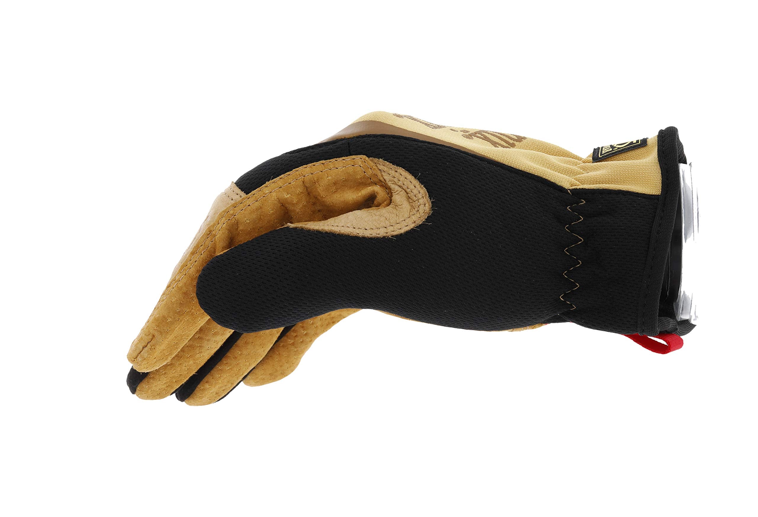 [1 Pair] Durahide Leather Work Glove with Elastic Cuff for Secure Fit